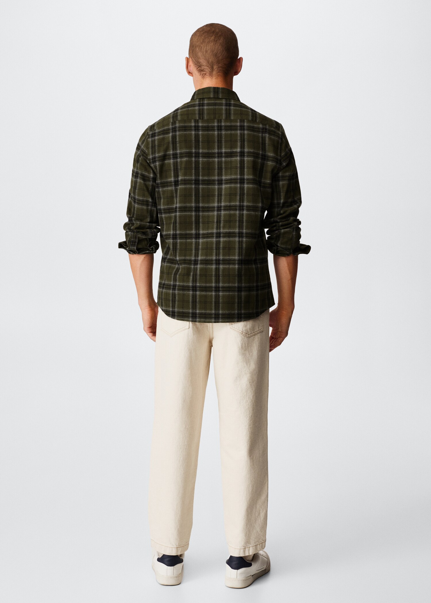 Camisa franela cuadros - Reverso del artículo