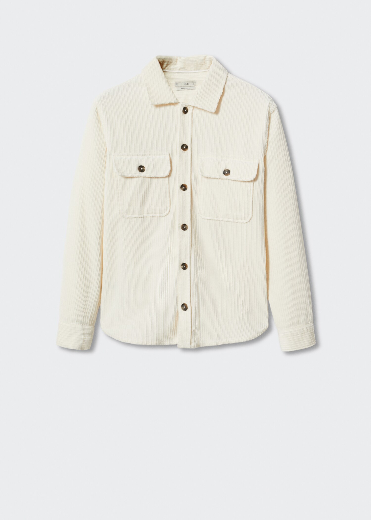 Corduroy pockets overshirt  - Article without model