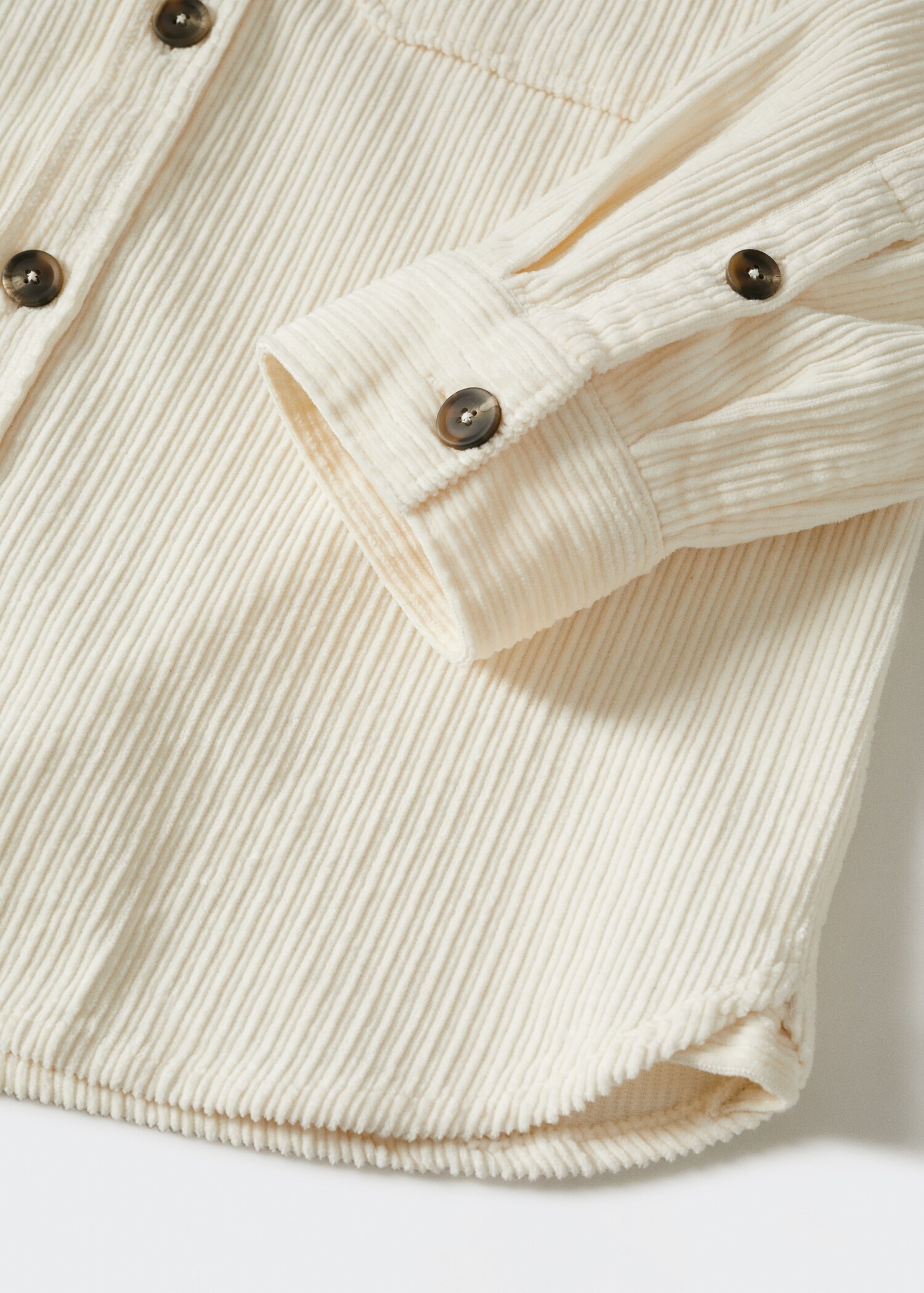 Corduroy pockets overshirt  - Details of the article 8