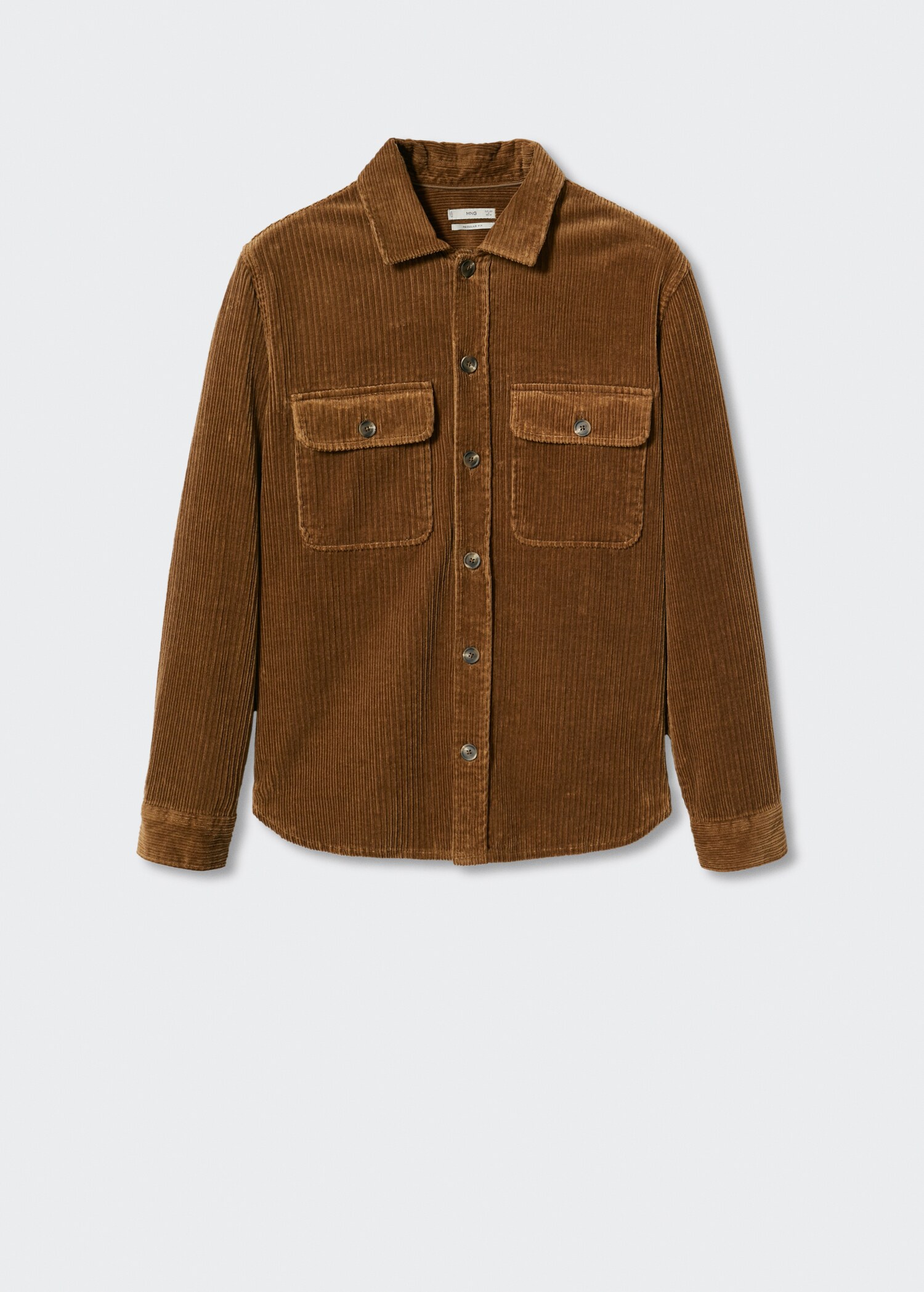 Corduroy pockets overshirt  - Article without model