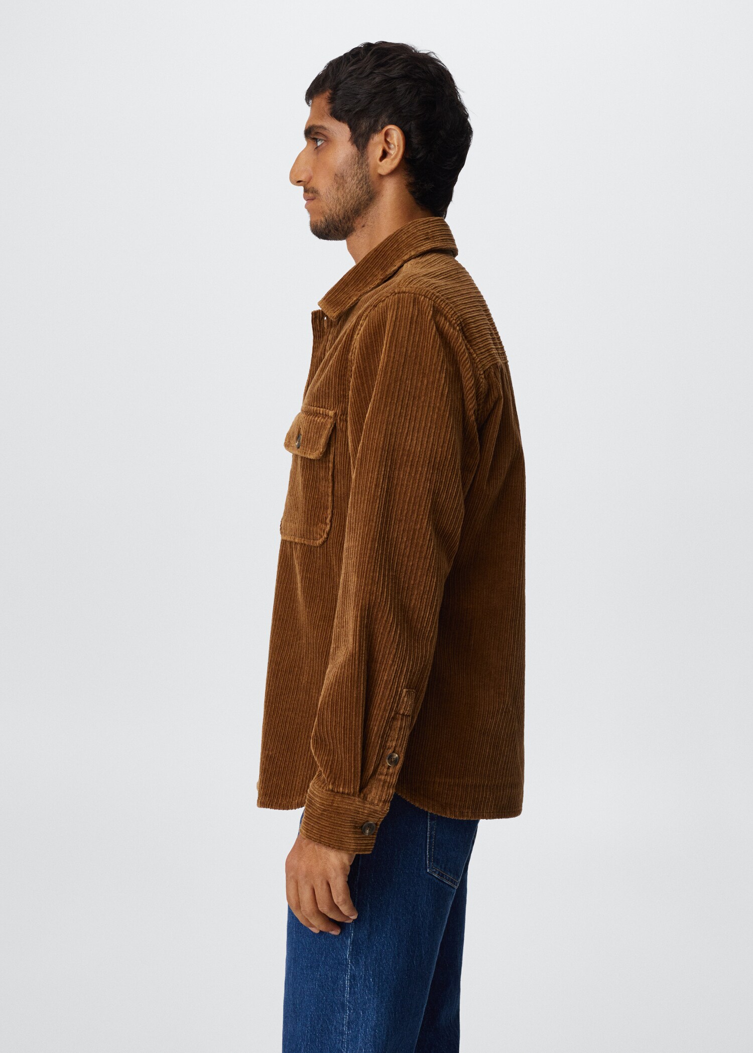 Corduroy pockets overshirt  - Details of the article 6
