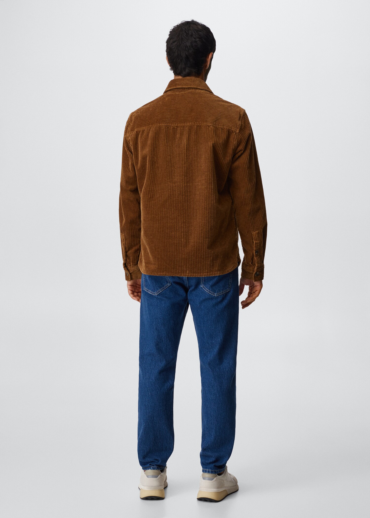Corduroy pockets overshirt  - Reverse of the article
