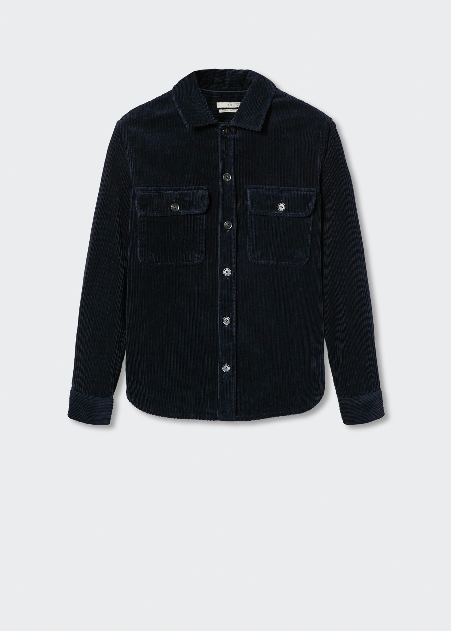 Corduroy pockets overshirt  - Article without model