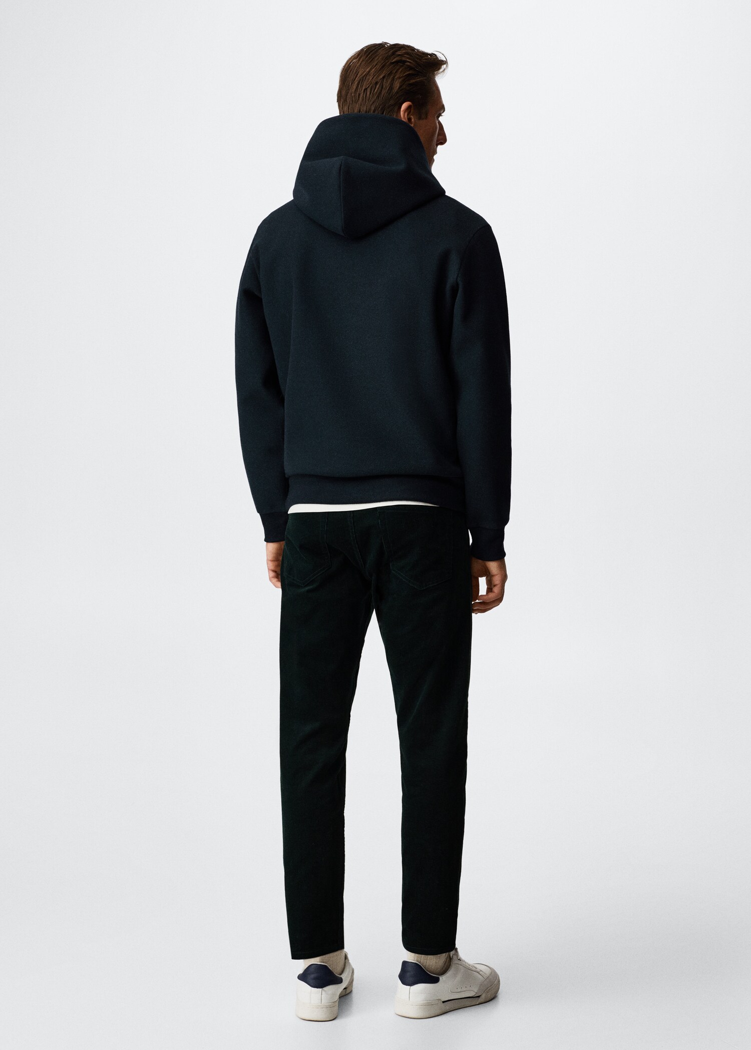 Sweat-shirt capuche texture - Verso de l’article