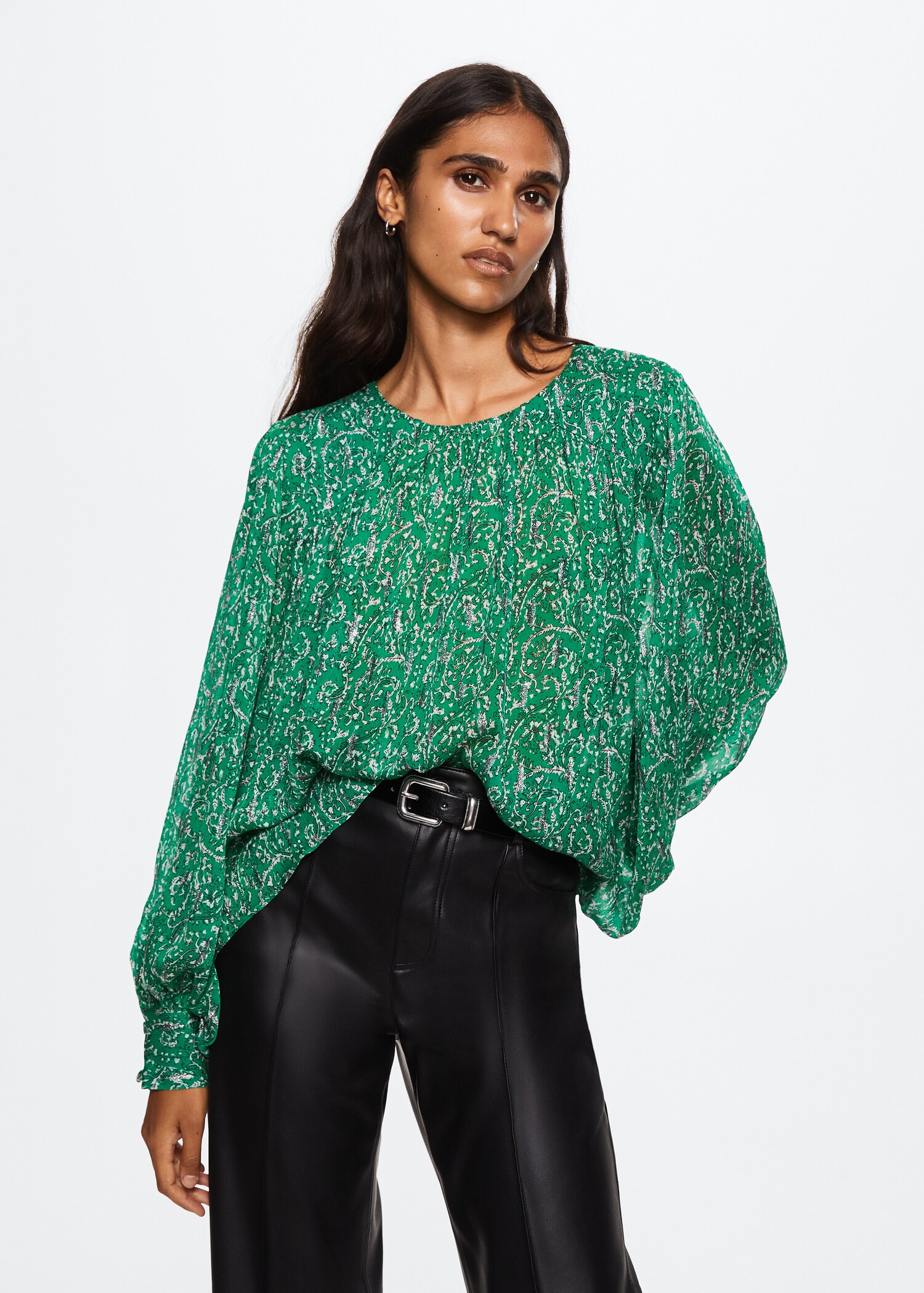 Floral print blouse - Medium plane