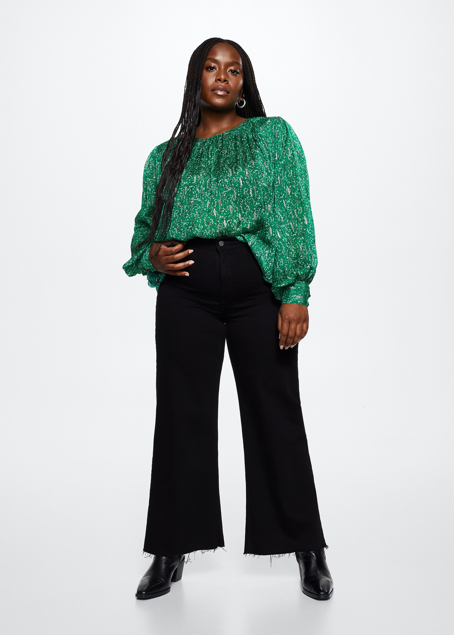 Floral print blouse - Details of the article 3