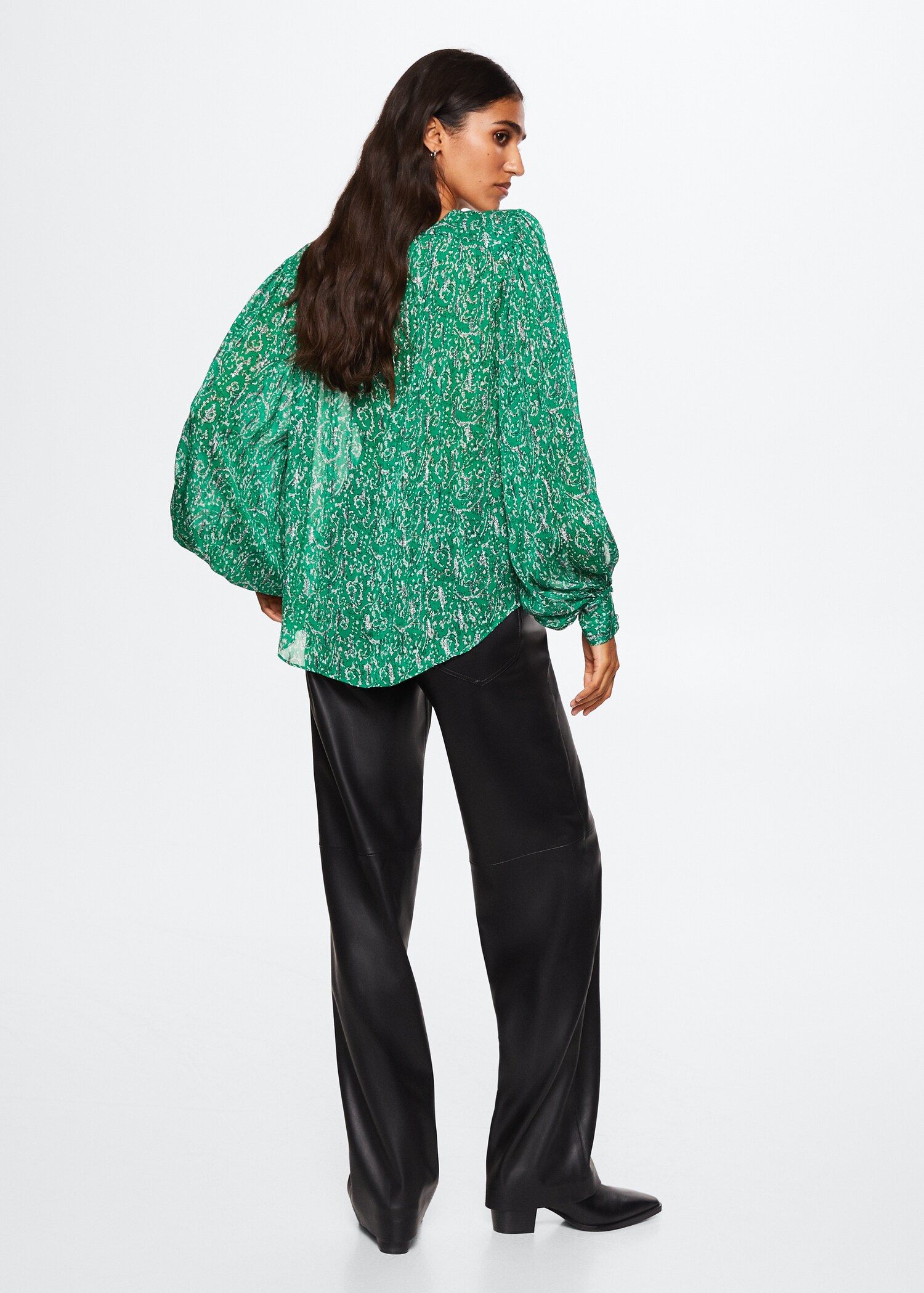 Floral print blouse - Reverse of the article