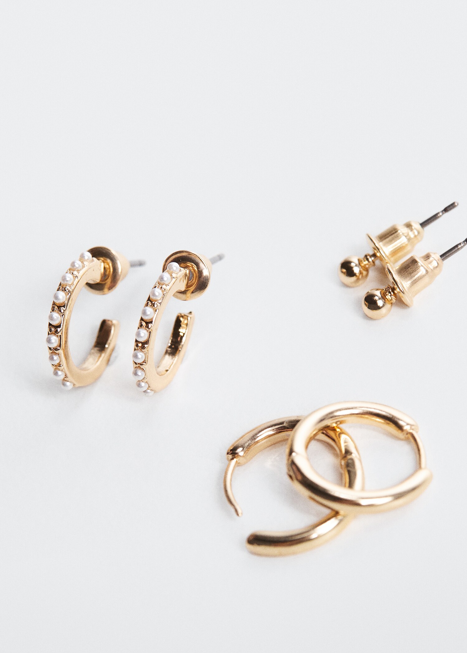 Pack of 3 earrings - Medium plane