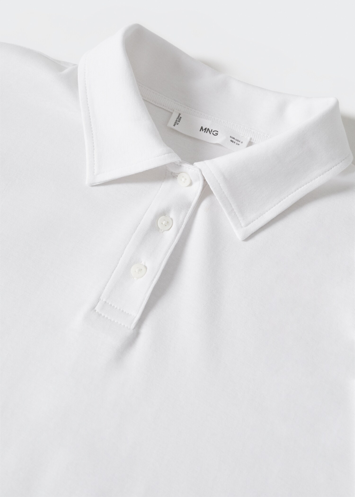 Polo maille coton manches longues - Détail de l'article 8