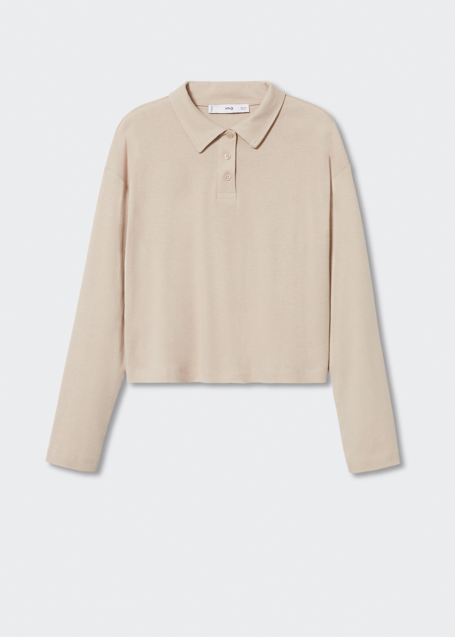 Polo maille coton manches longues - Article sans modèle