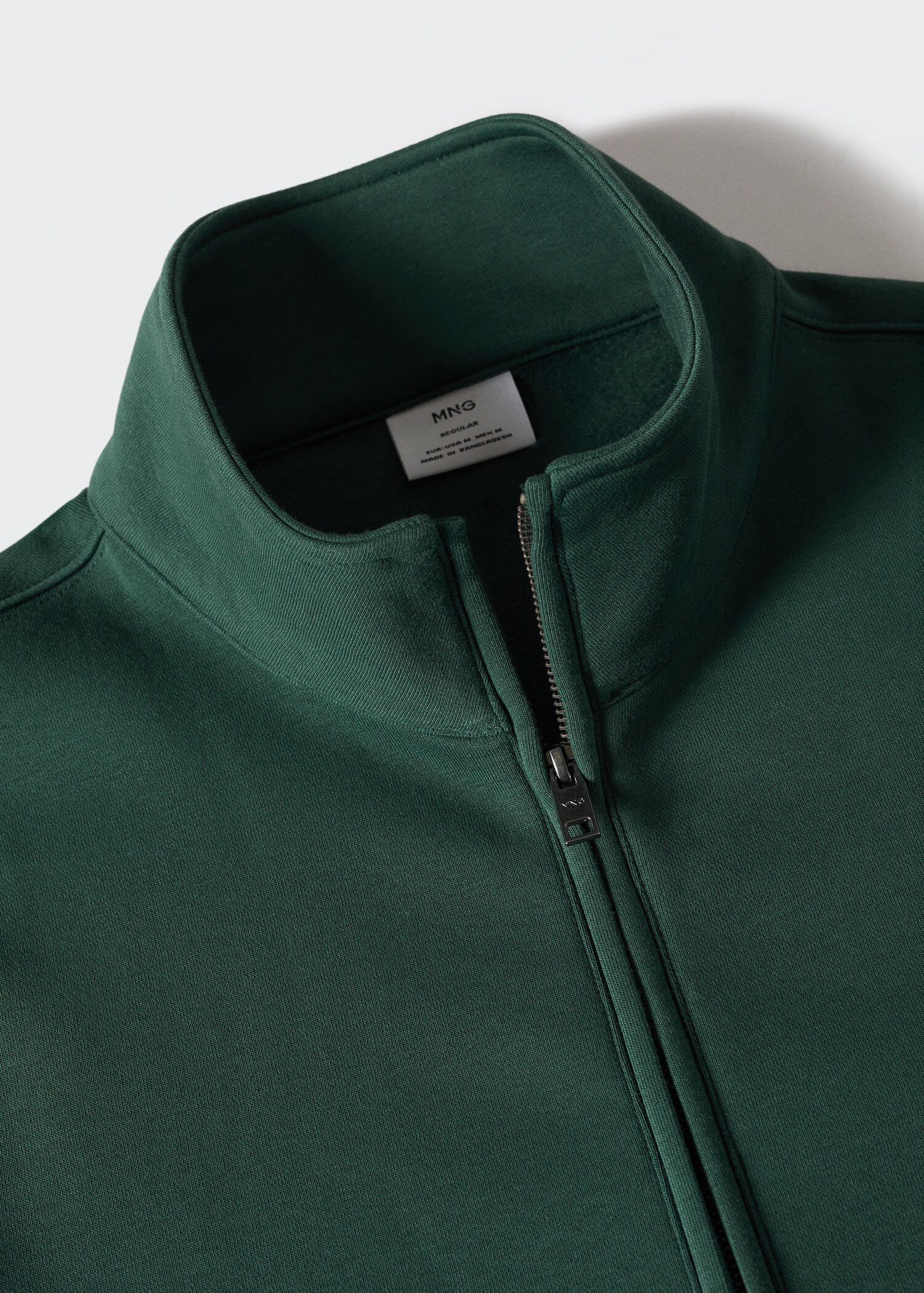 Baumwoll-Sweatshirt mit Reißverschluss - Detail des Artikels 8