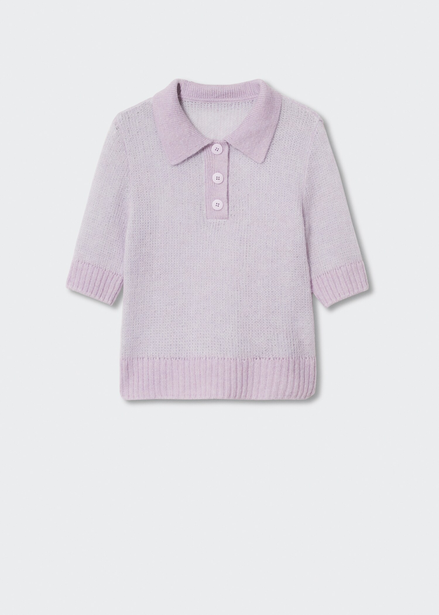 Camisola de malha com gola de polo - Artigo sem modelo
