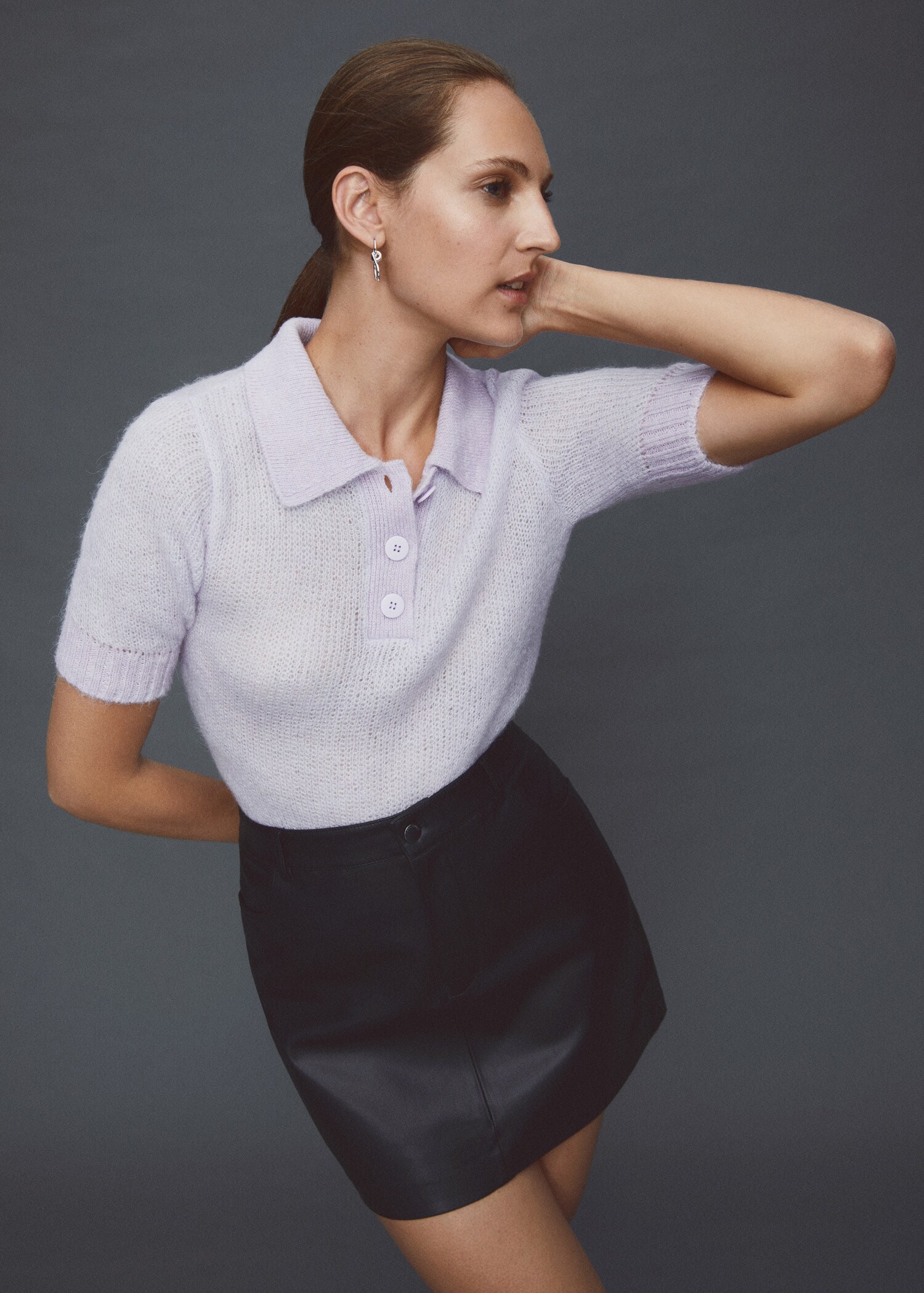 Camisola de malha com gola de polo - Pormenor do artigo 6