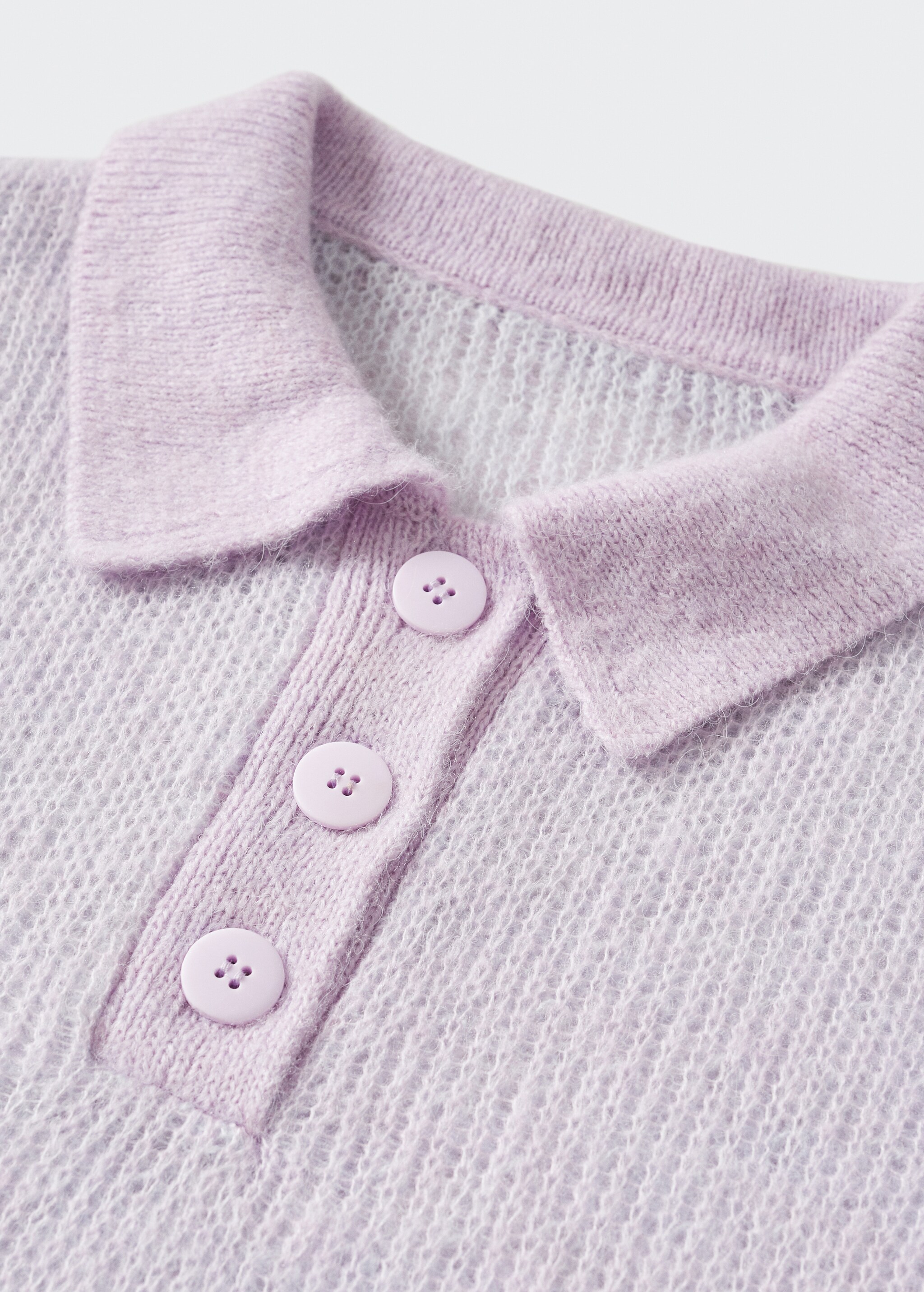 Knitted polo neck sweater - Details of the article 8
