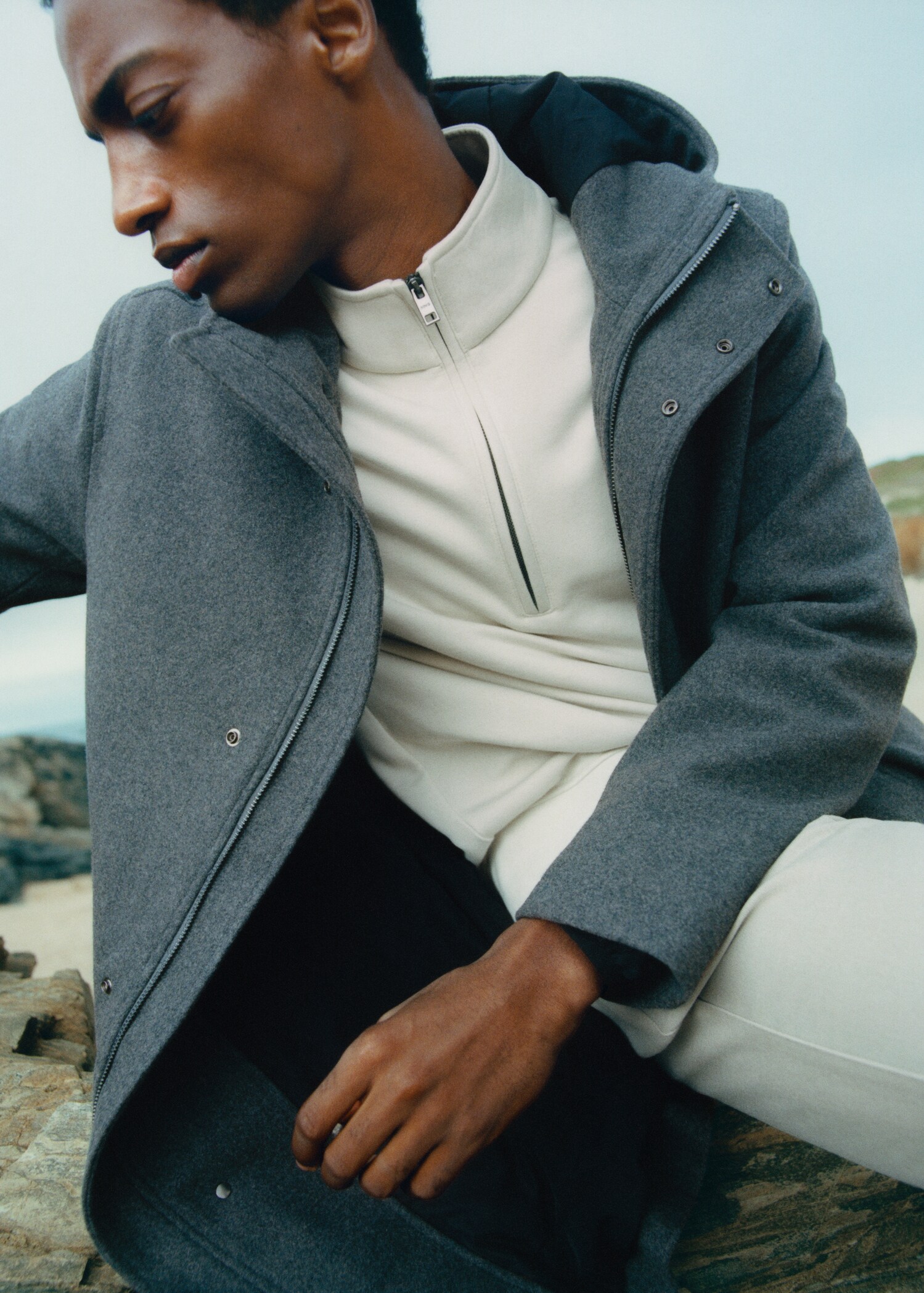Recycled wool parka - Details of the article 5