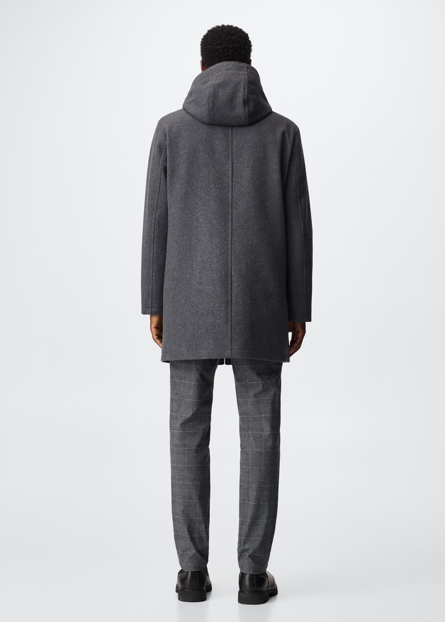 Recycled wool parka - Reverse of the article
