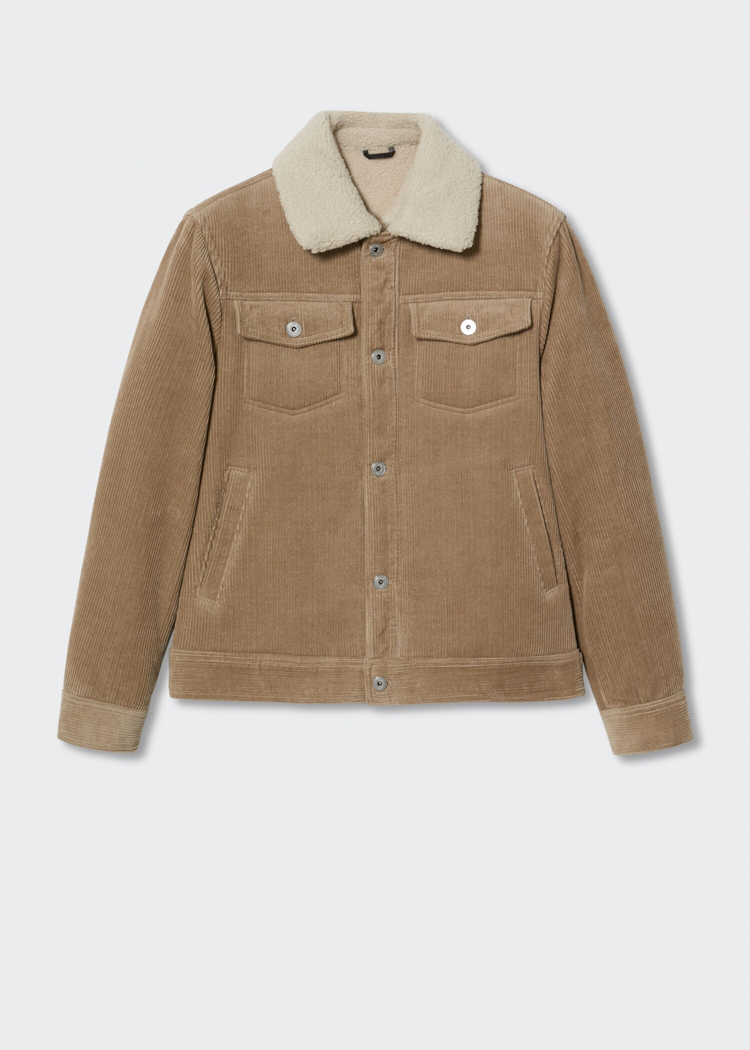 Cordjacke mit Shearling-Innenfutter - Artikel ohne Model