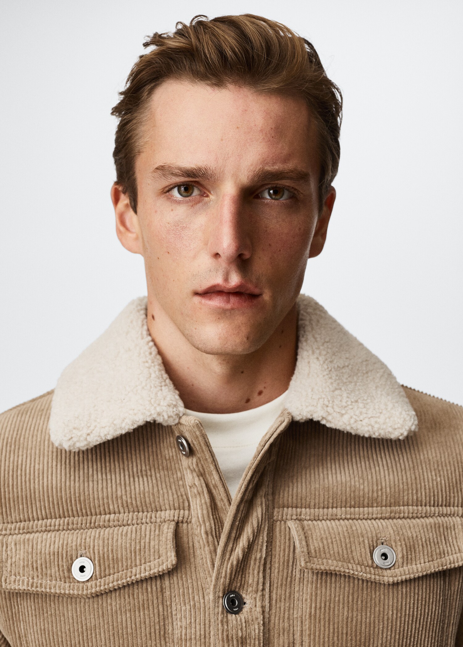 Cordjacke mit Shearling-Innenfutter - Detail des Artikels 1