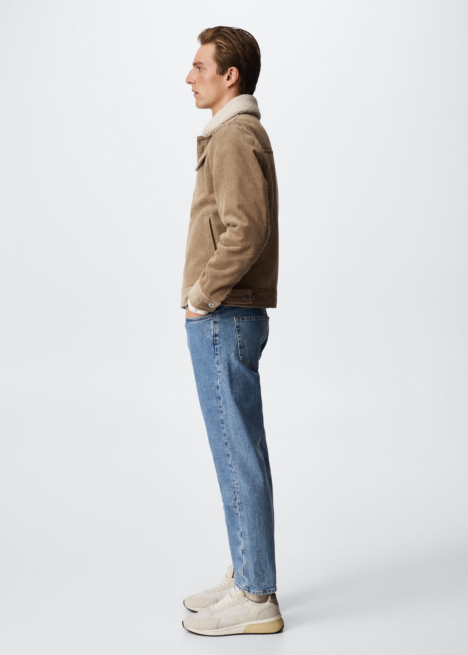 Cordjacke mit Shearling-Innenfutter - Detail des Artikels 2