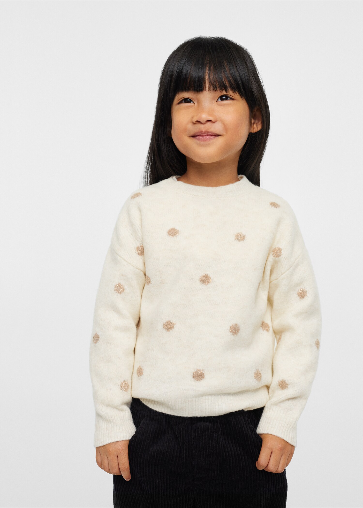 Polka dots knit dress - Medium plane