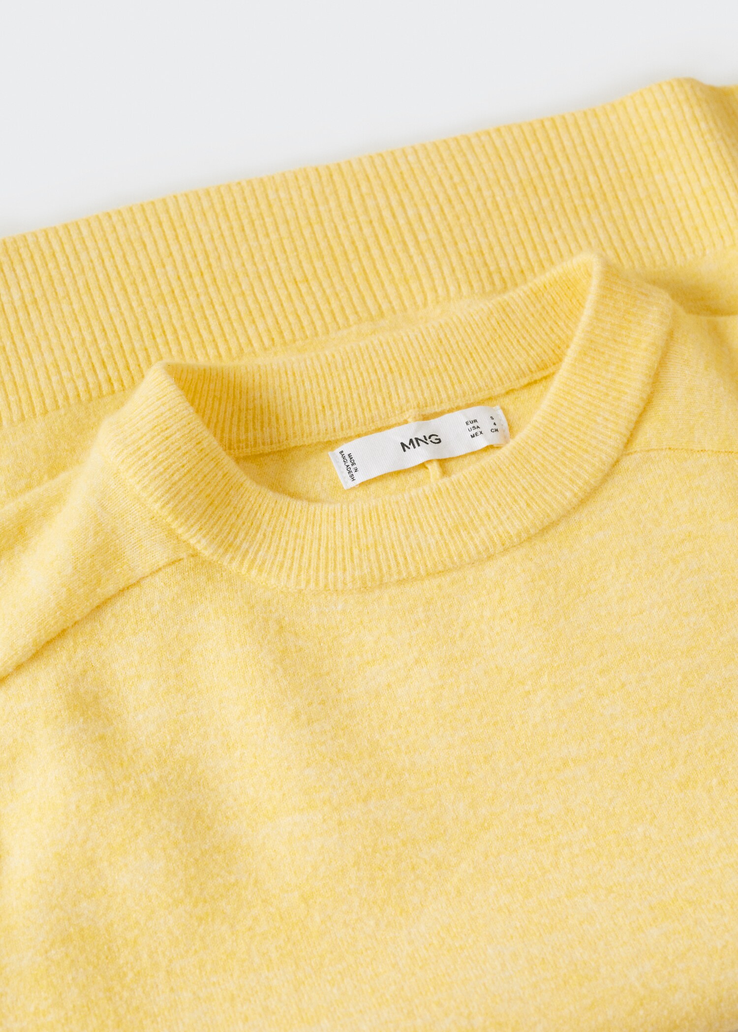 Cotton-linen round-neck knitted sweater - Details of the article 8