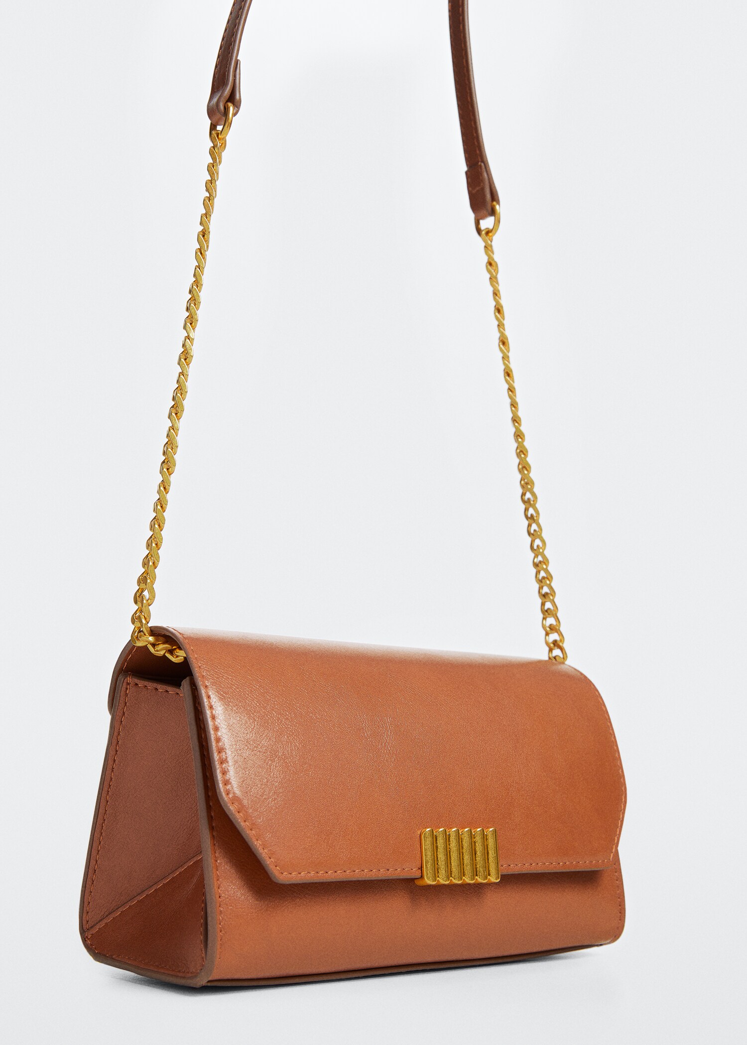 Long chain handle bag - Medium plane