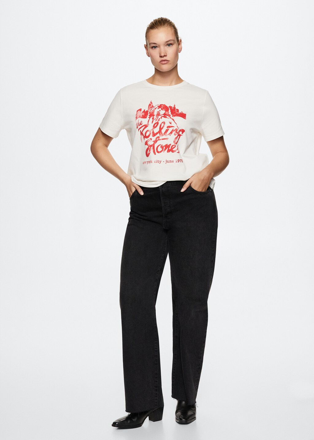 Camiseta The Rolling Stones Mujer MANGO Uruguay