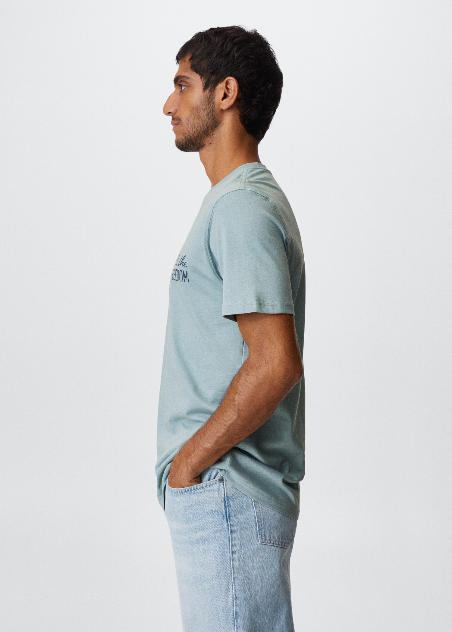 Printed cotton-blend T-shirt - Details of the article 6