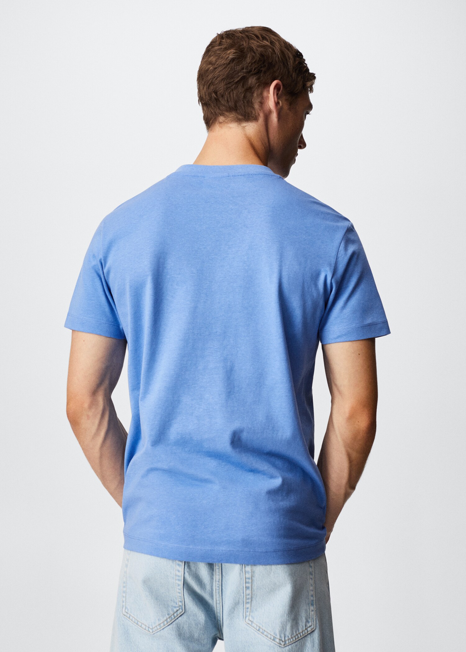 Sustainable cotton basic T-shirt - Reverse of the article