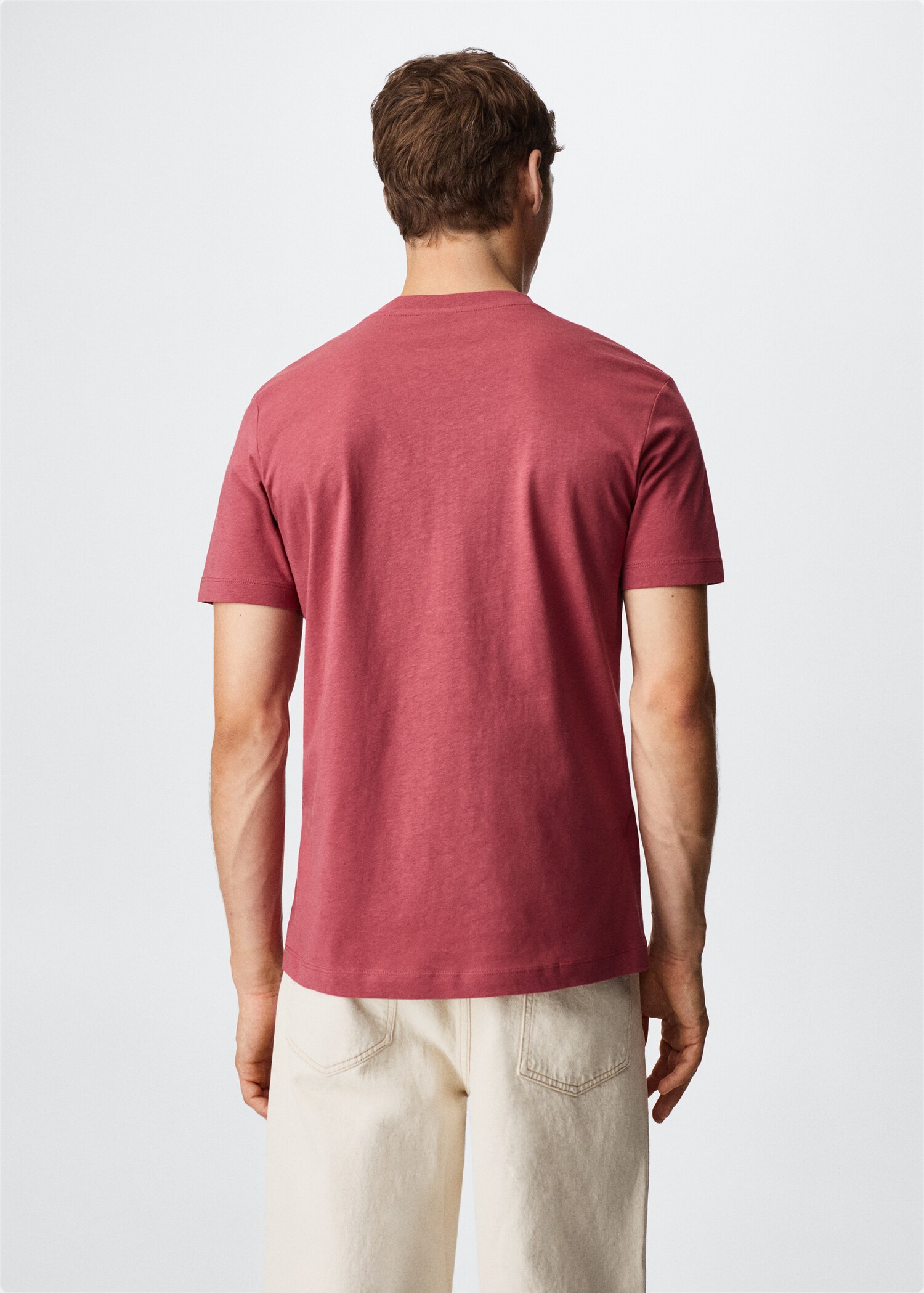 Sustainable cotton basic T-shirt - Reverse of the article