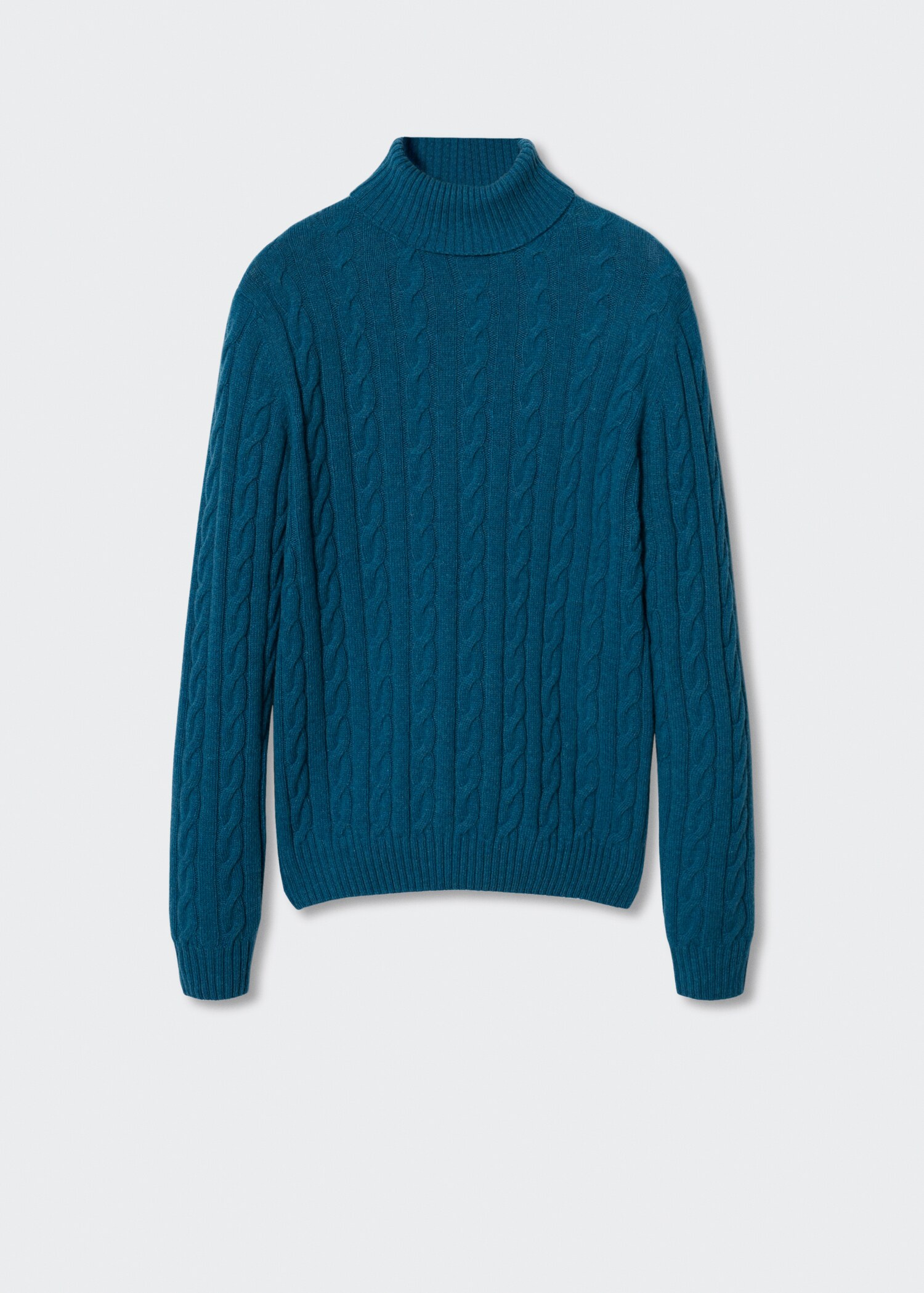 Cable-knit wool-blend sweater - Article without model