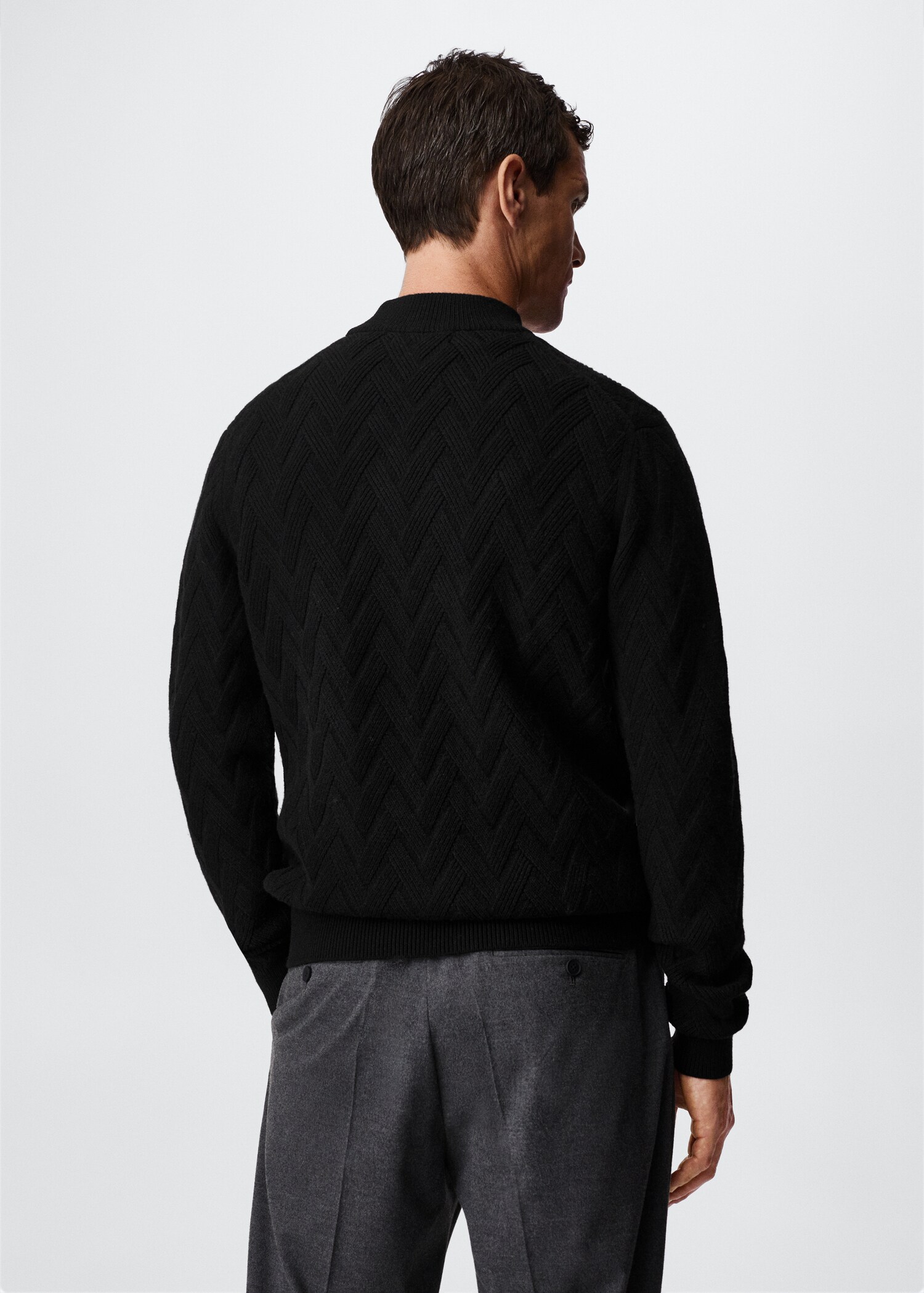 Jersey cuello perkins estructura - Reverso del artículo