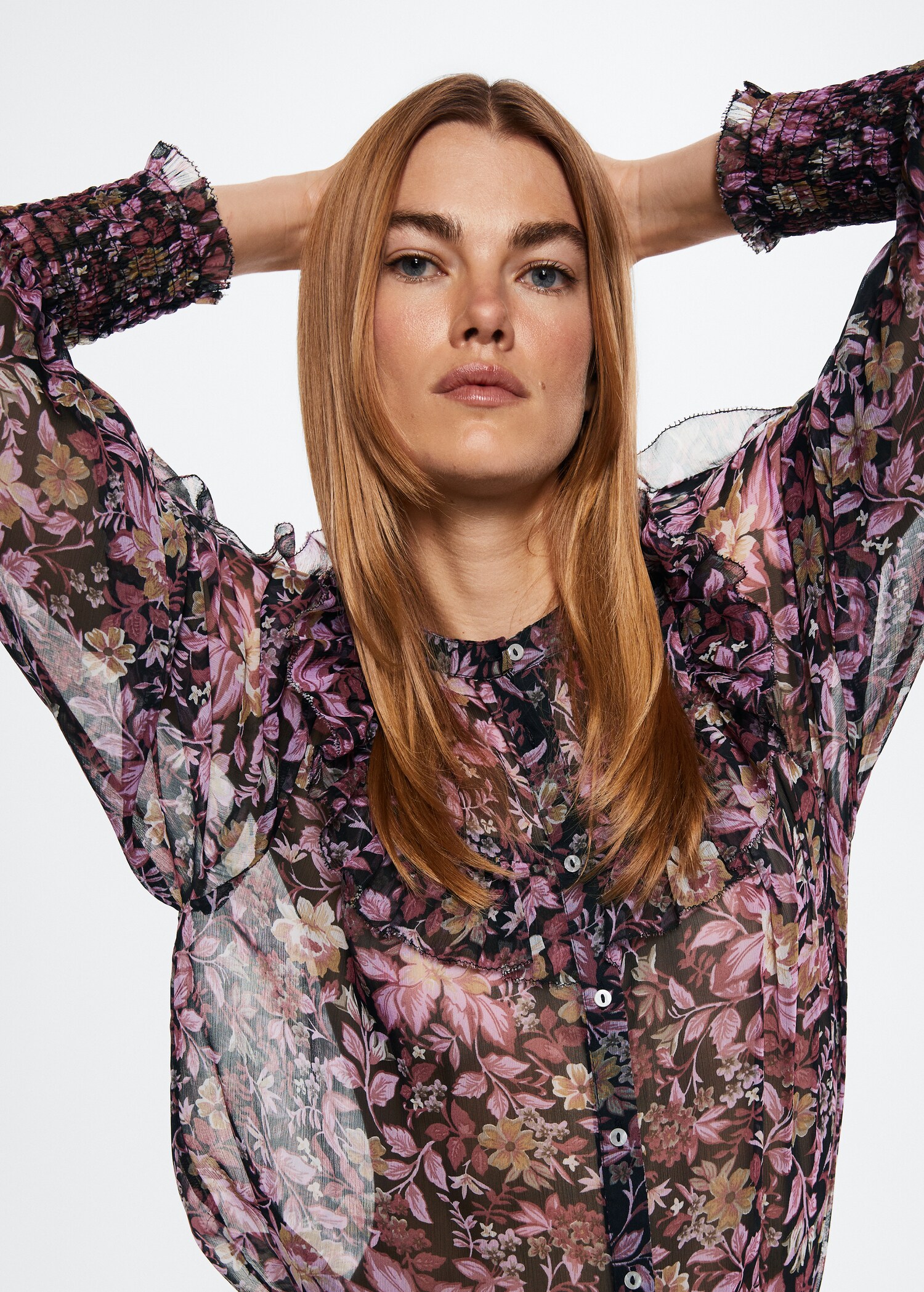 Blusa floral volantes - Detalle del artículo 4