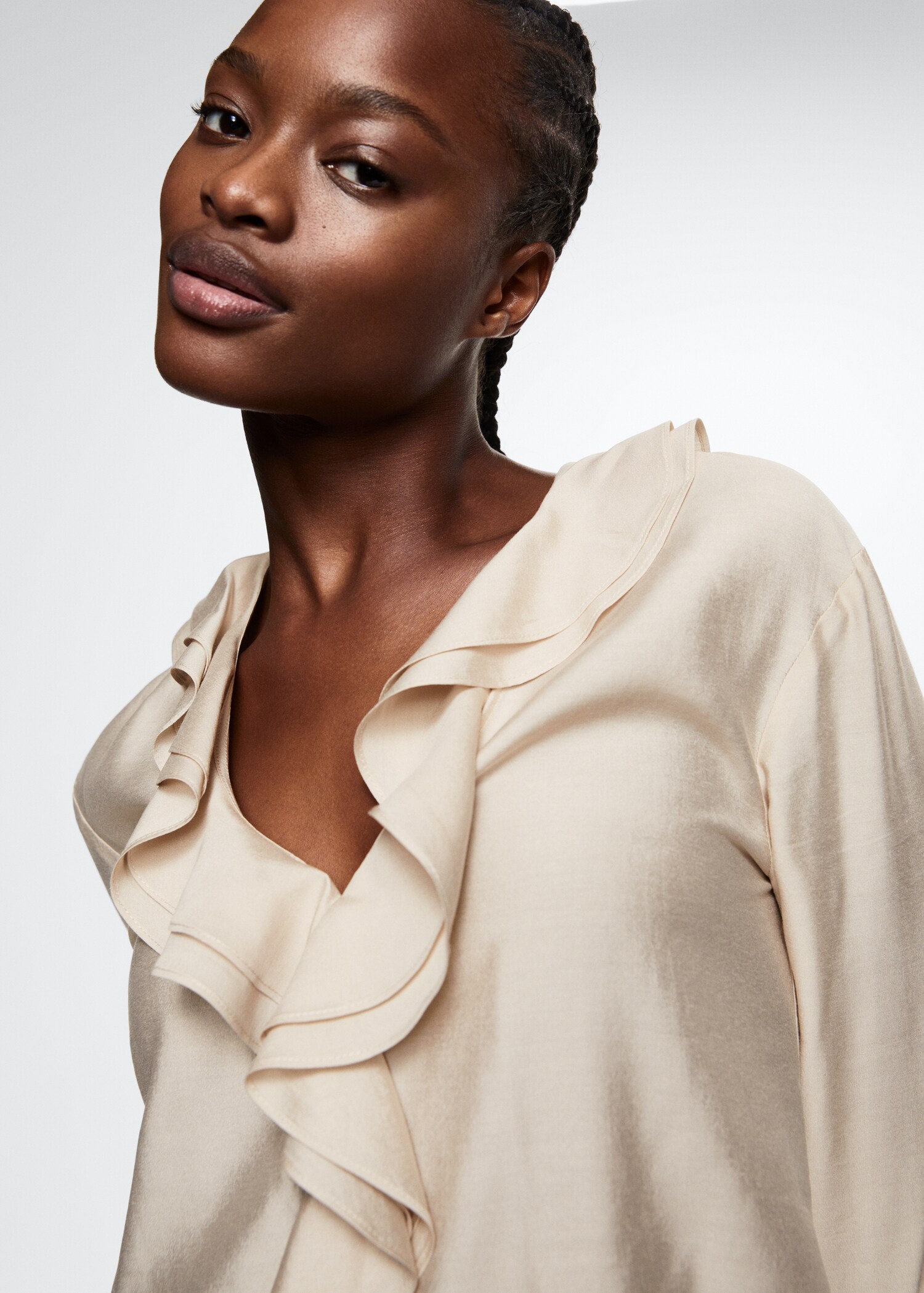 Blouse à col volanté - Détail de l'article 1