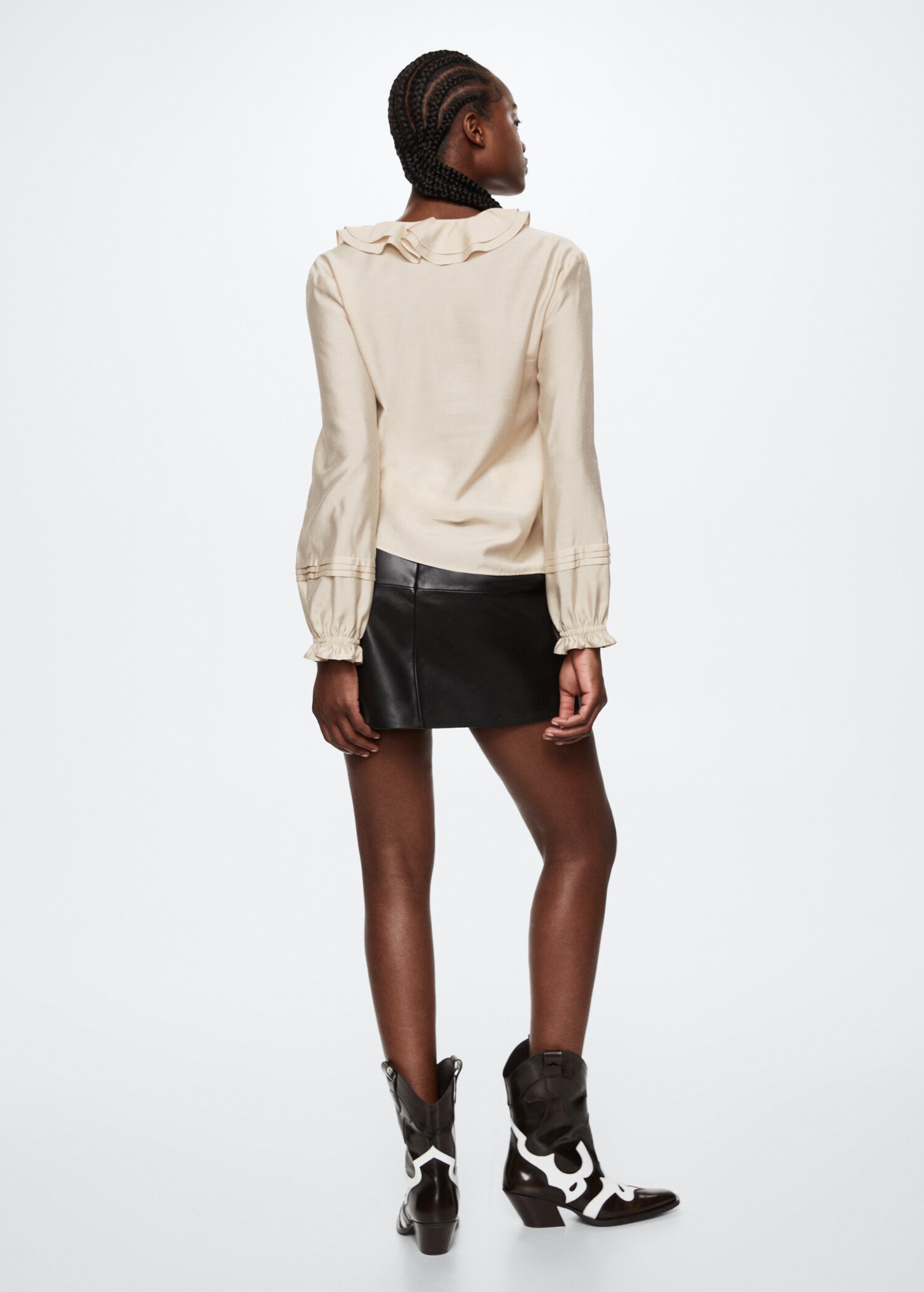 Blouse à col volanté - Verso de l’article