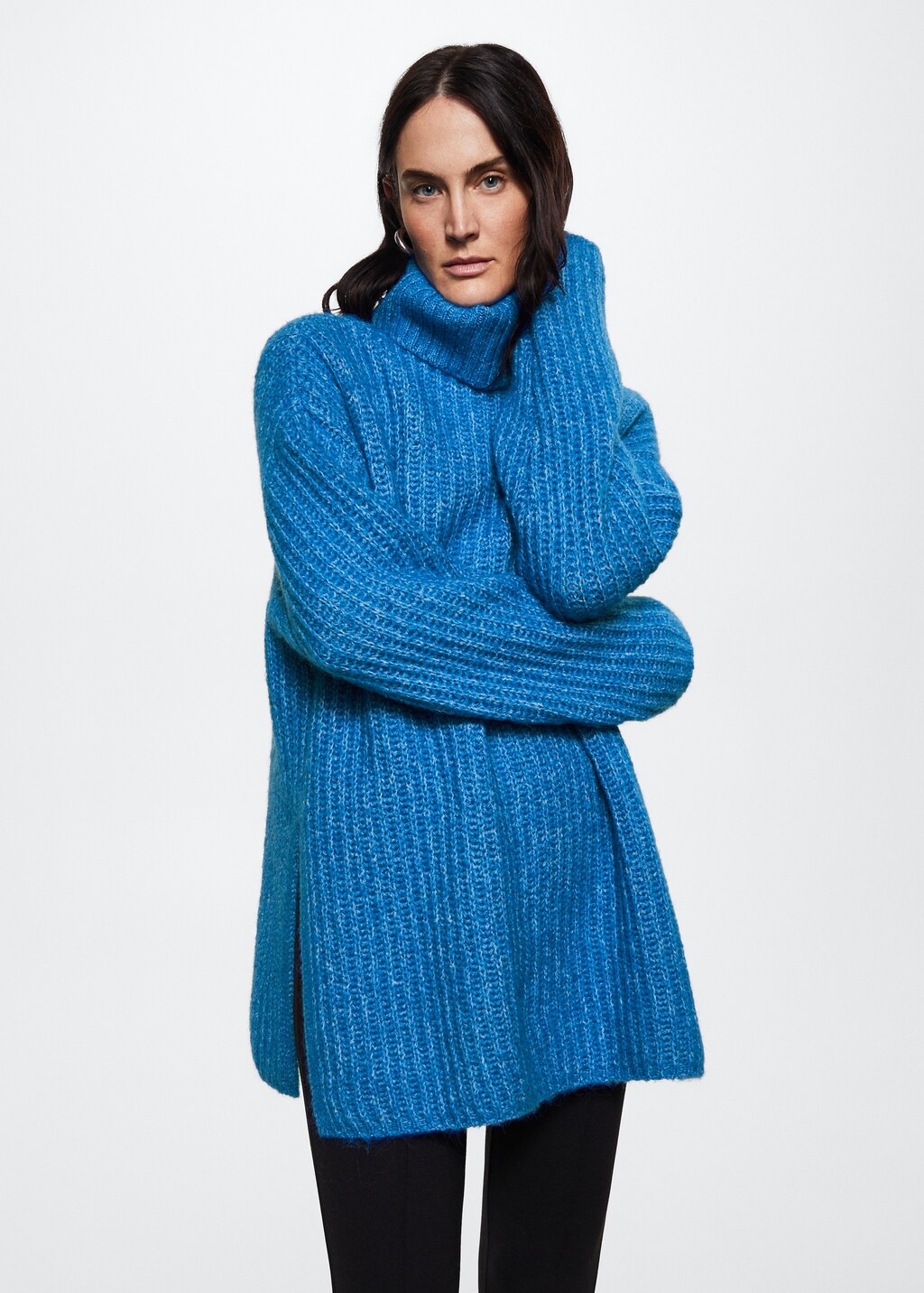 Pull over oversize col roule Femme MANGO Burkina Faso