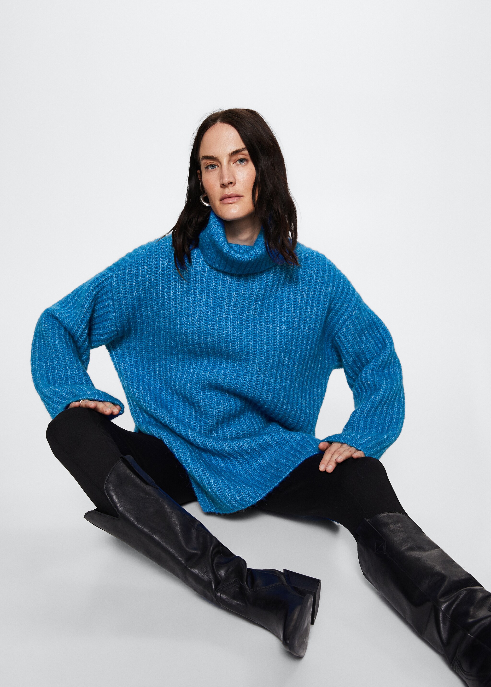 Oversized perkins neck sweater - Details of the article 2