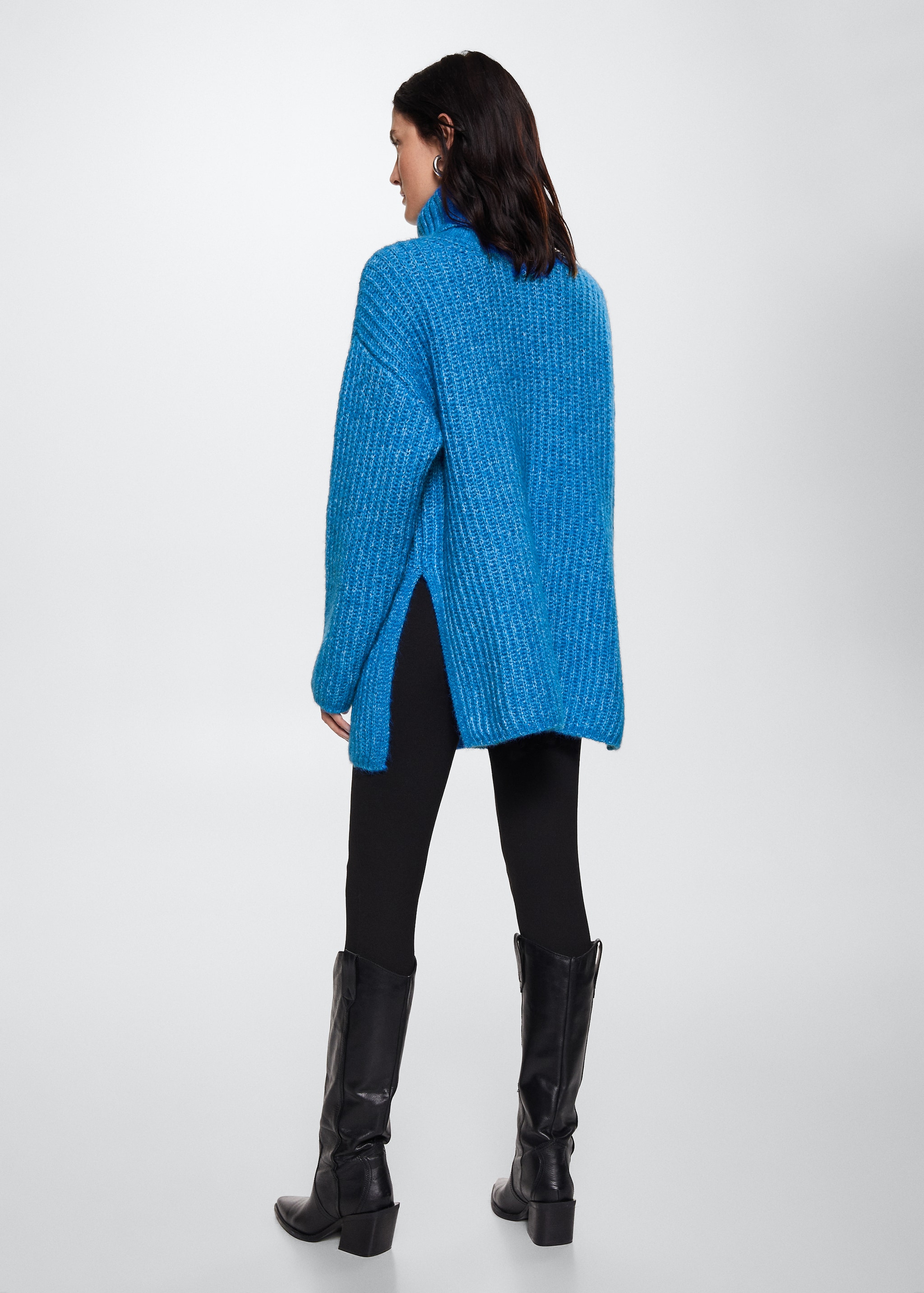 Oversized perkins neck sweater - Reverse of the article
