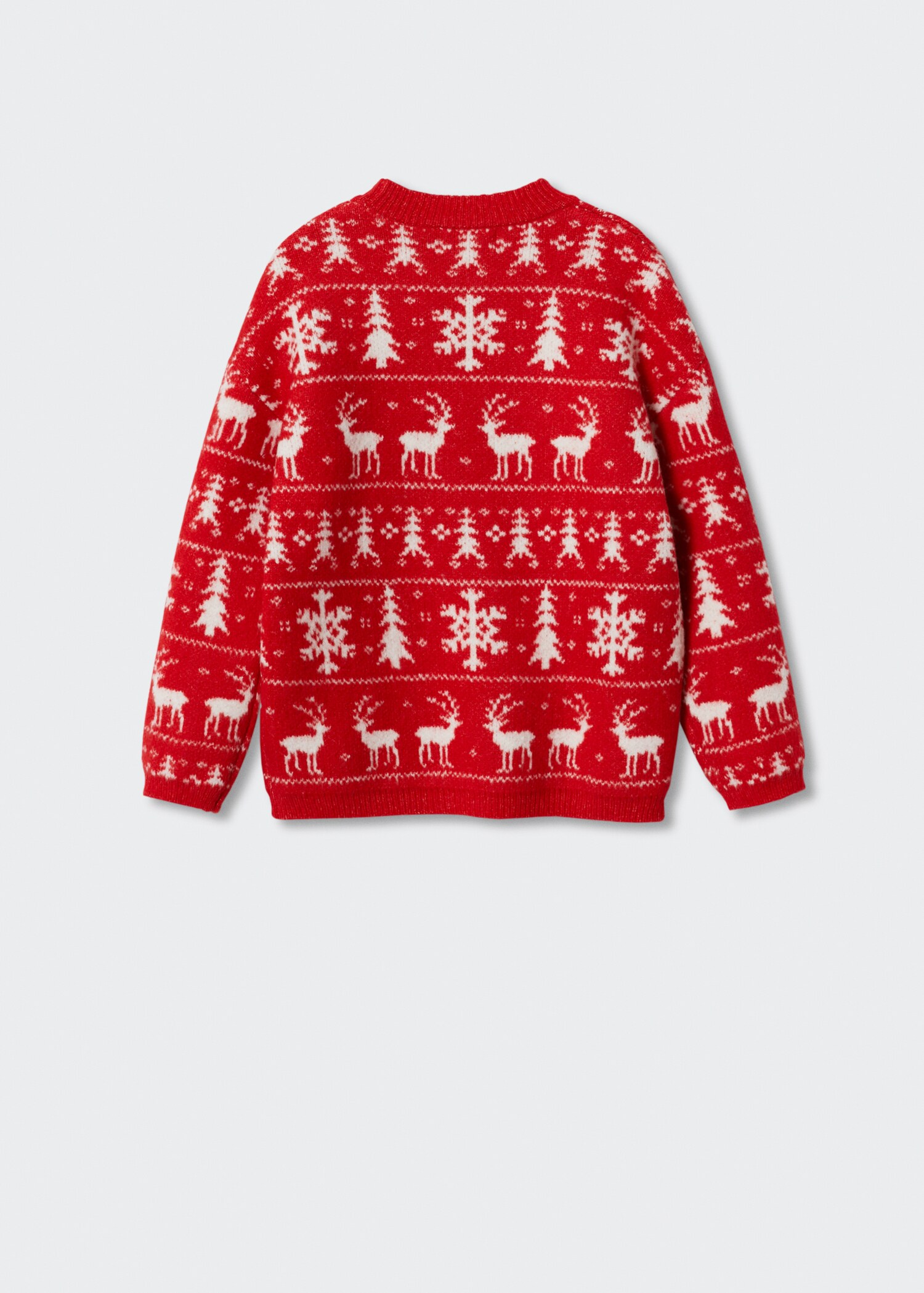 Christmas jacquard sweater - Reverse of the article