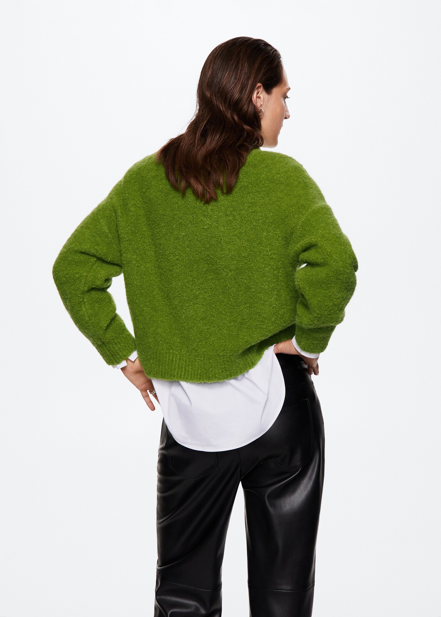 Pull-over en maille bouclette - Verso de l’article