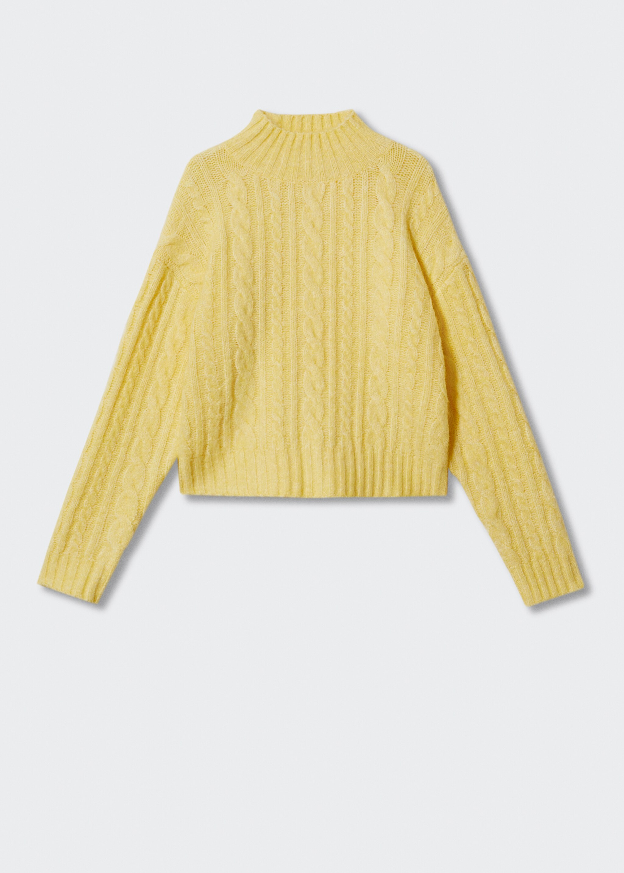 Braided sweater with perkins neck - Article without model