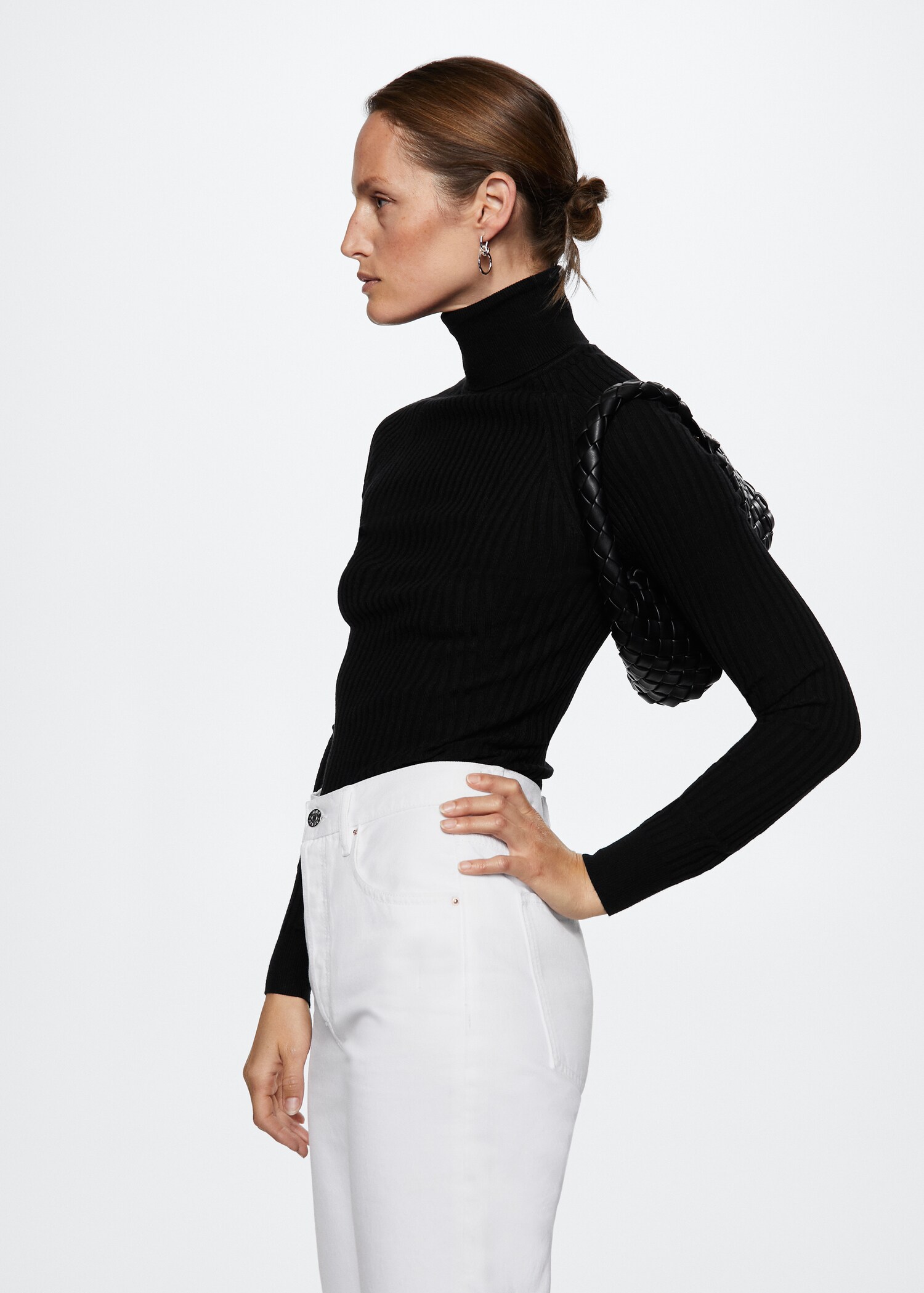 Rolled neck cable sweater - Details of the article 6