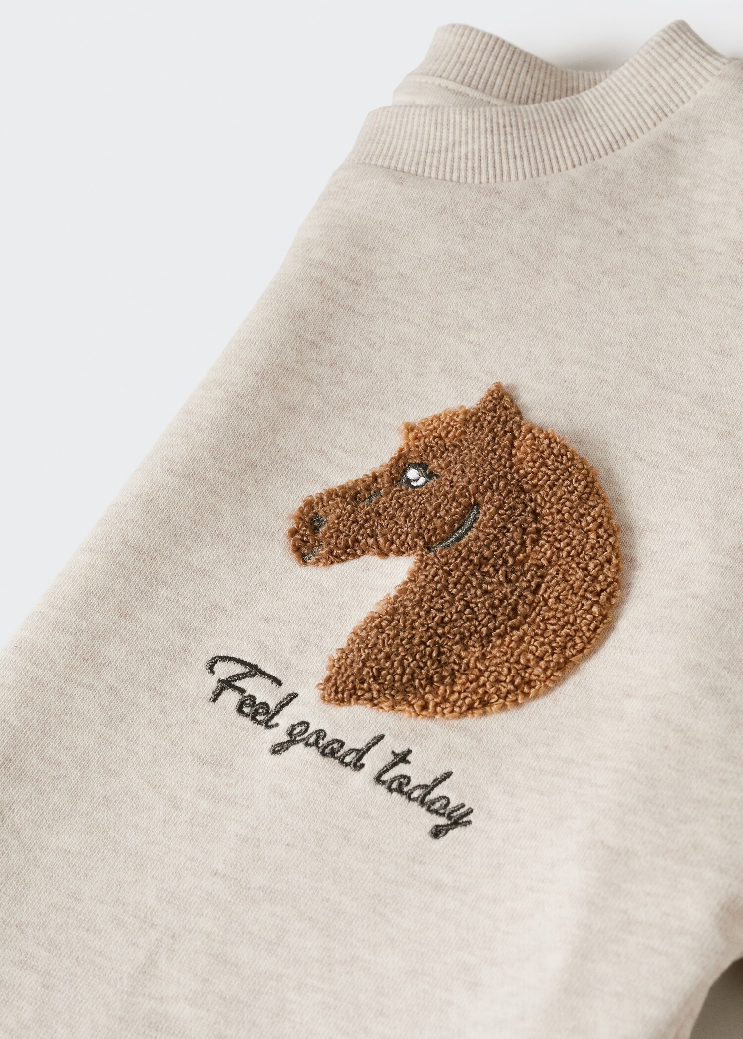 Textured embroidery sweatshirt - Details of the article 8
