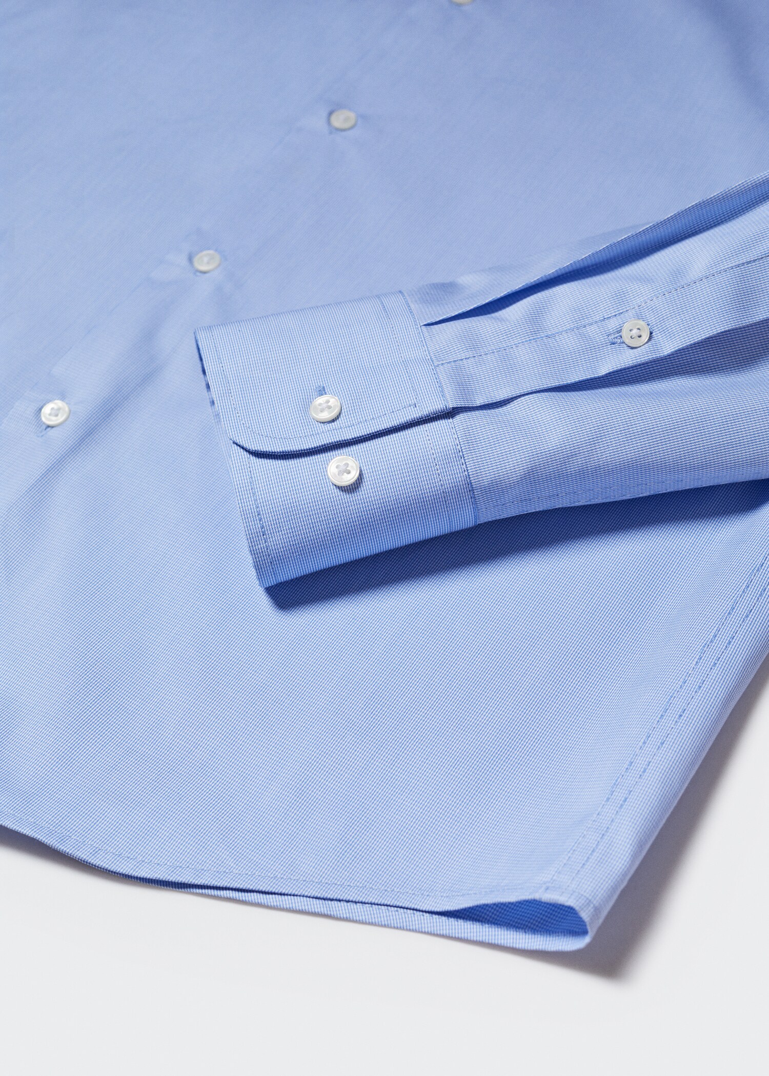 Micro-structure slim-fit suit shirt - Details of the article 8