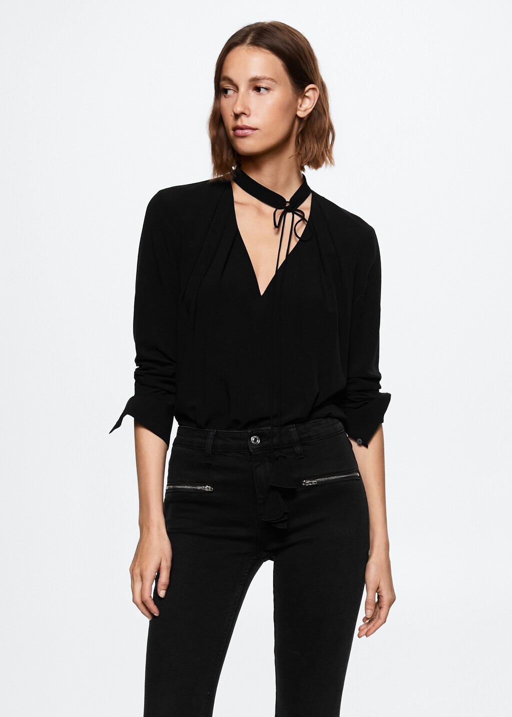 Biker style skinny jeans Women MANGO Azerbaijan