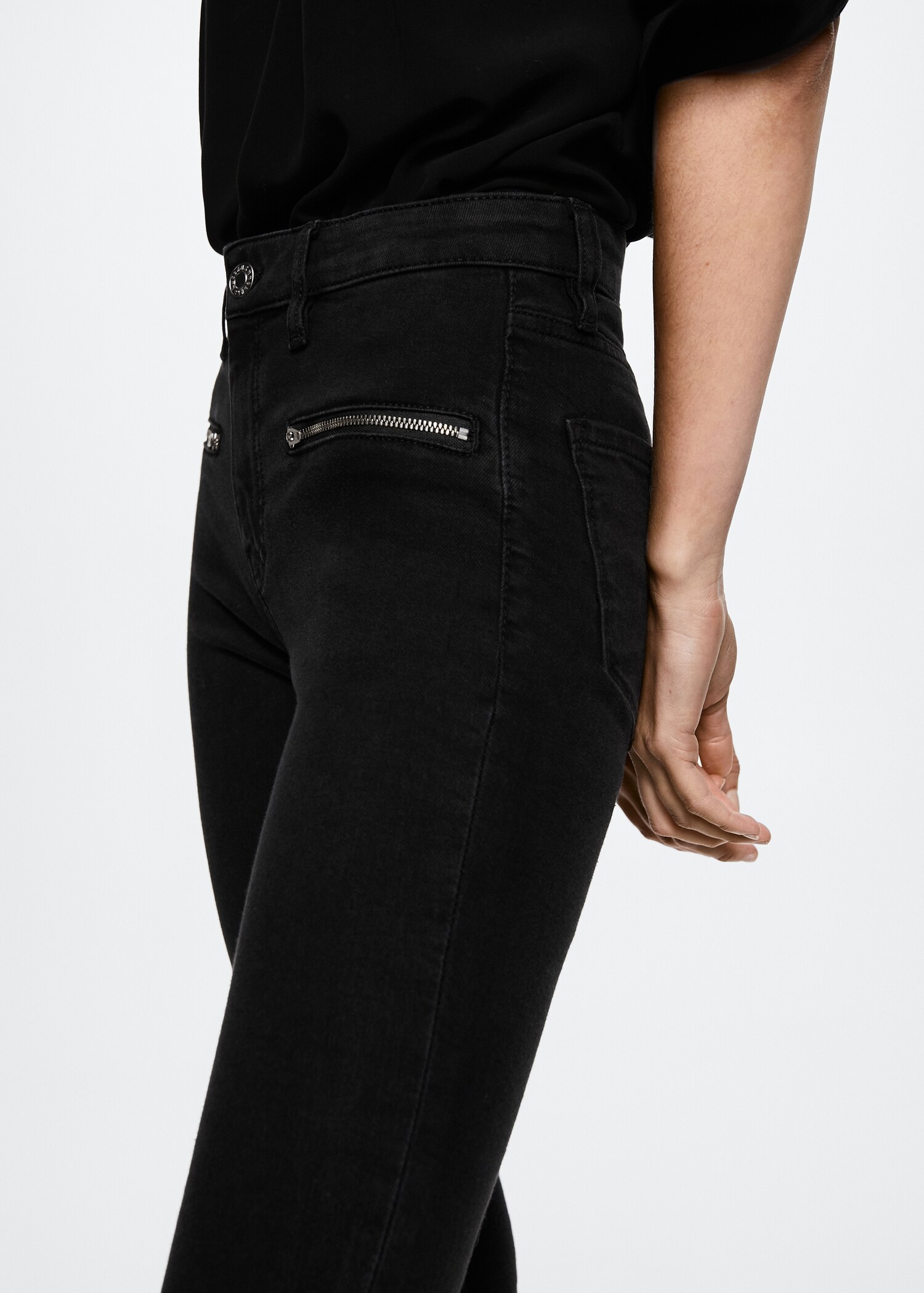 Jeans skinny estilo biker - Detalle del artículo 2