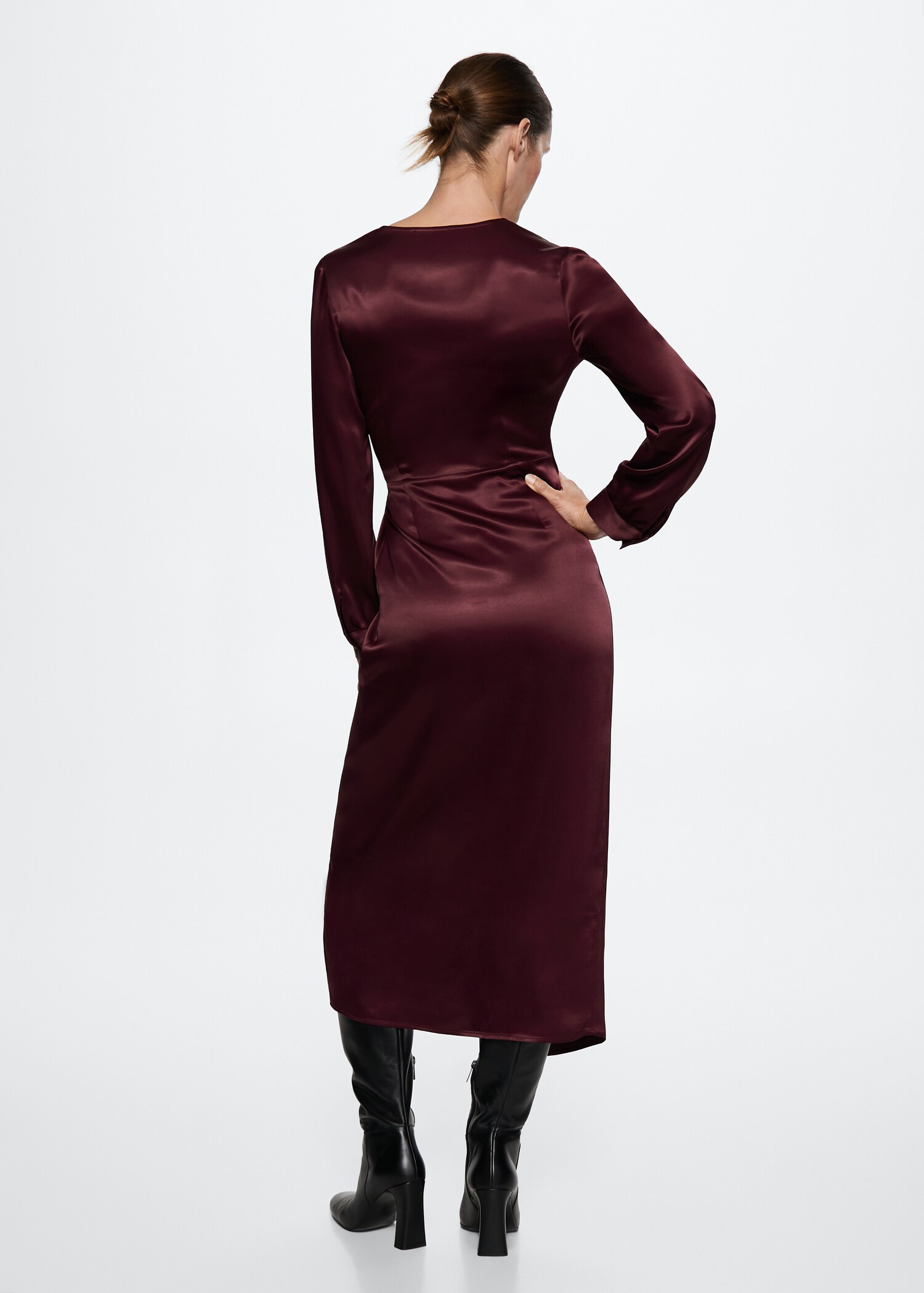 Bow wrap dress - Reverse of the article