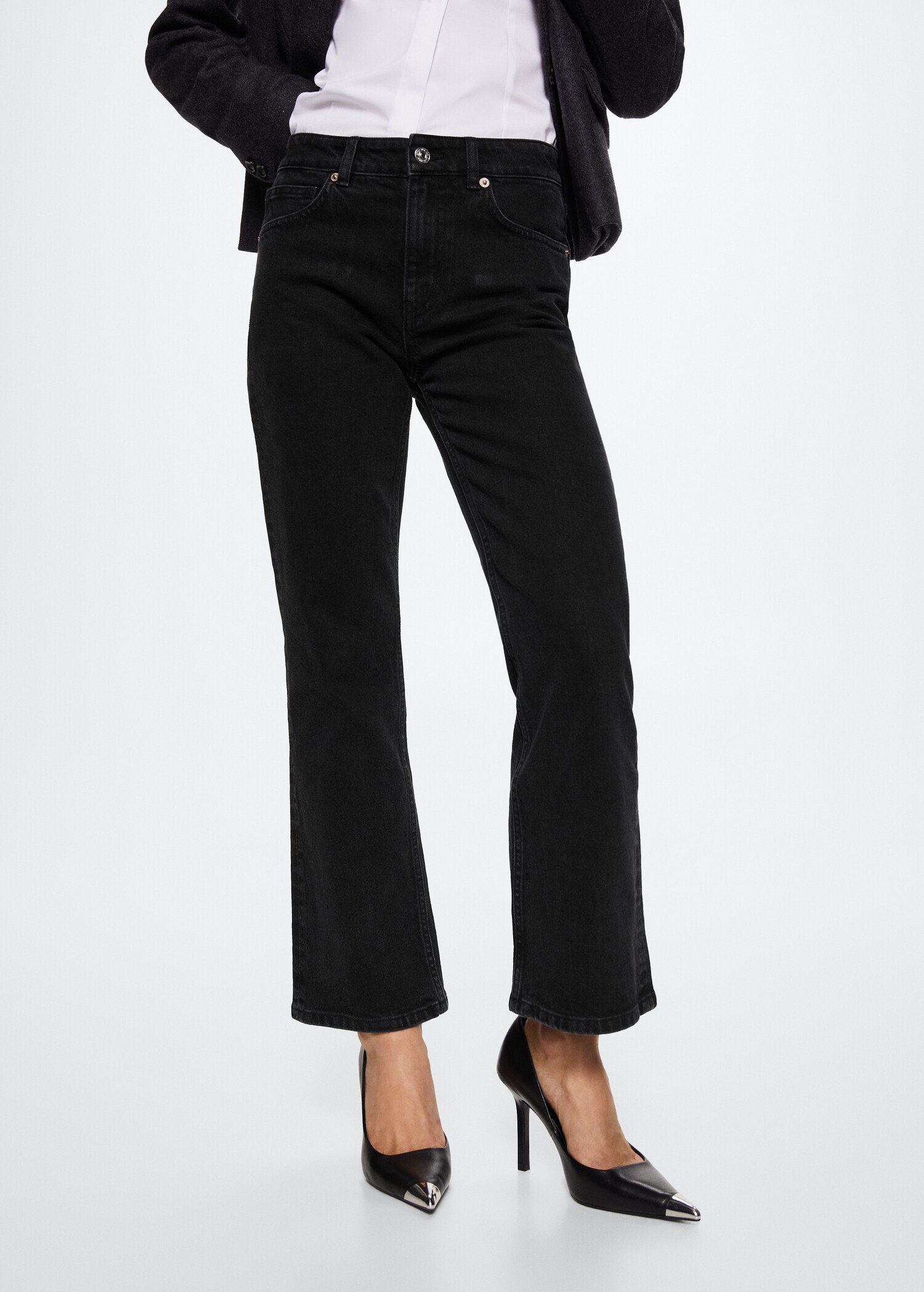 Jeans flare taille normale - Plan moyen