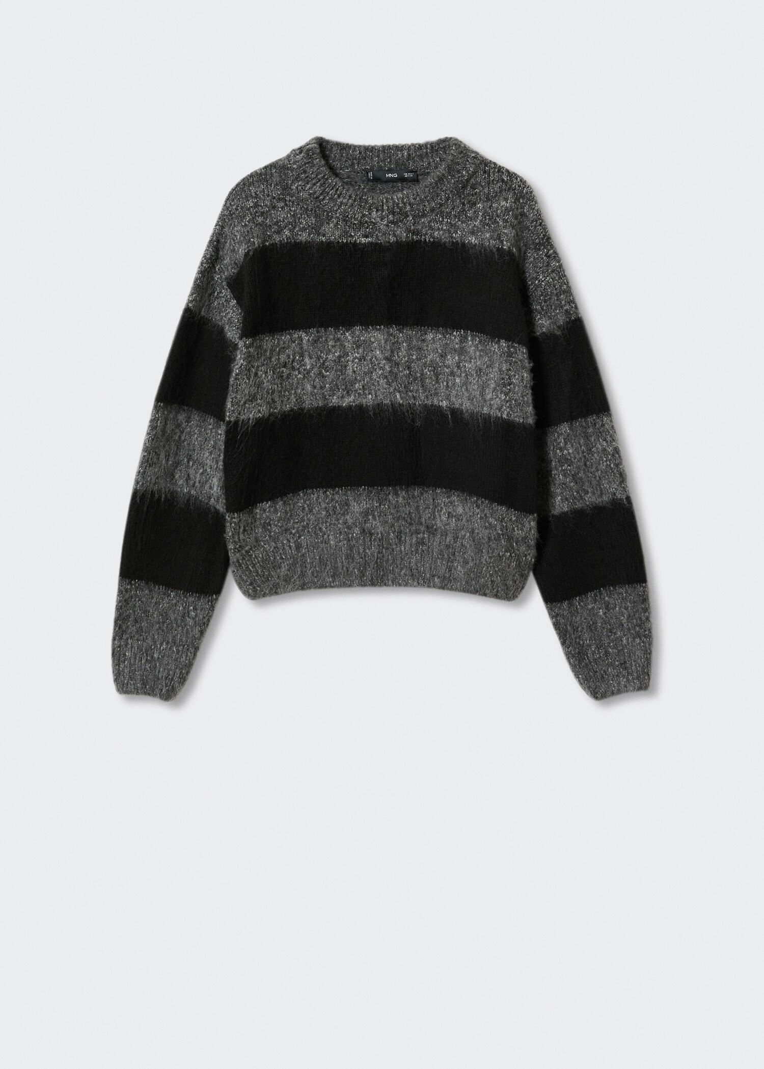Round-neck striped sweater - Article without model