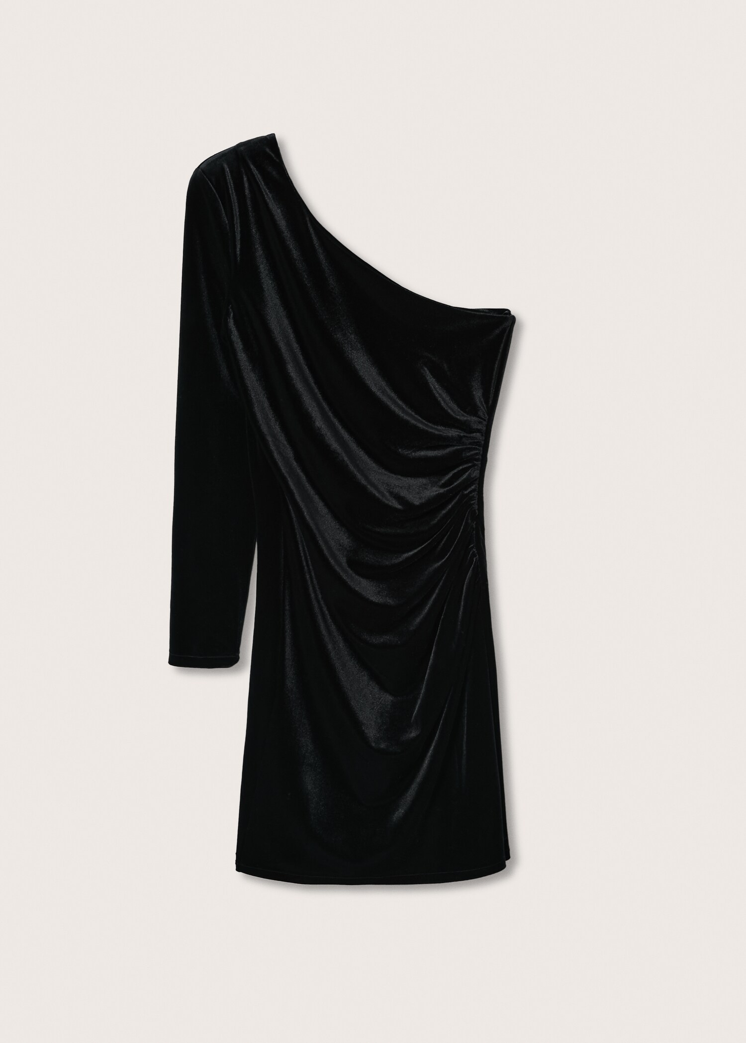 Robe asymétrique velours - Article sans modèle